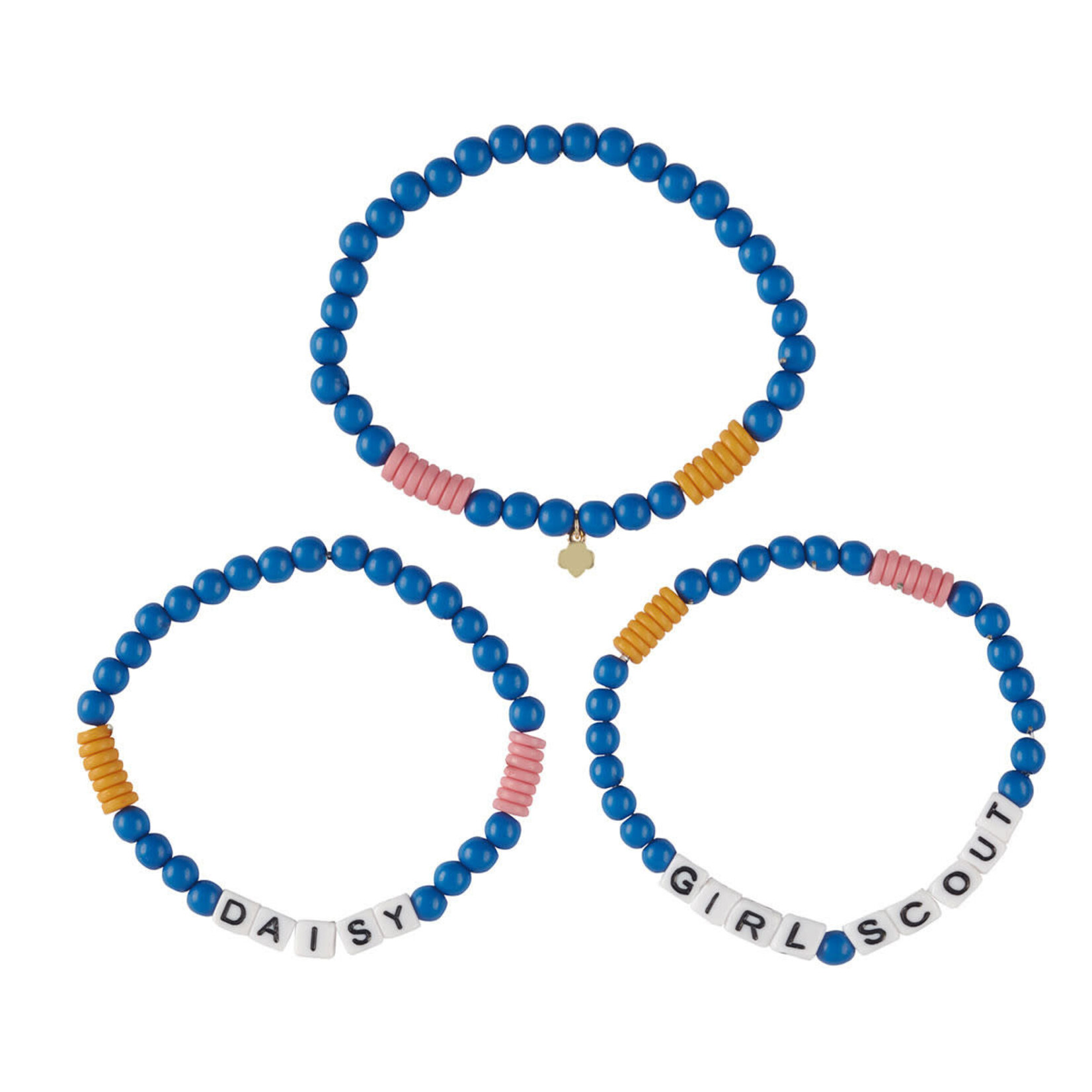 Girl Scout Merchandise Daisy Bracelets - Set Of 3