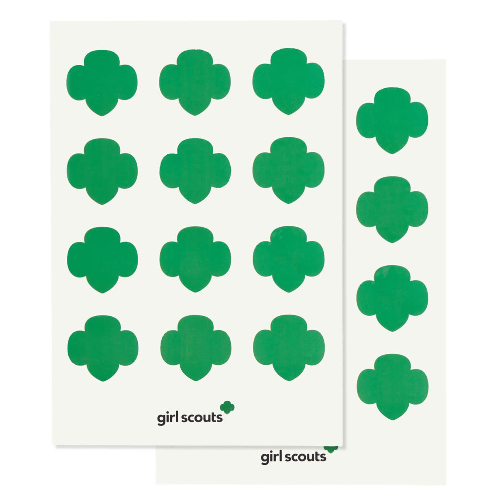 Girl Scout Merchandise TREFOIL FUN FINDS STICKER/DECAL 2 SHEETS