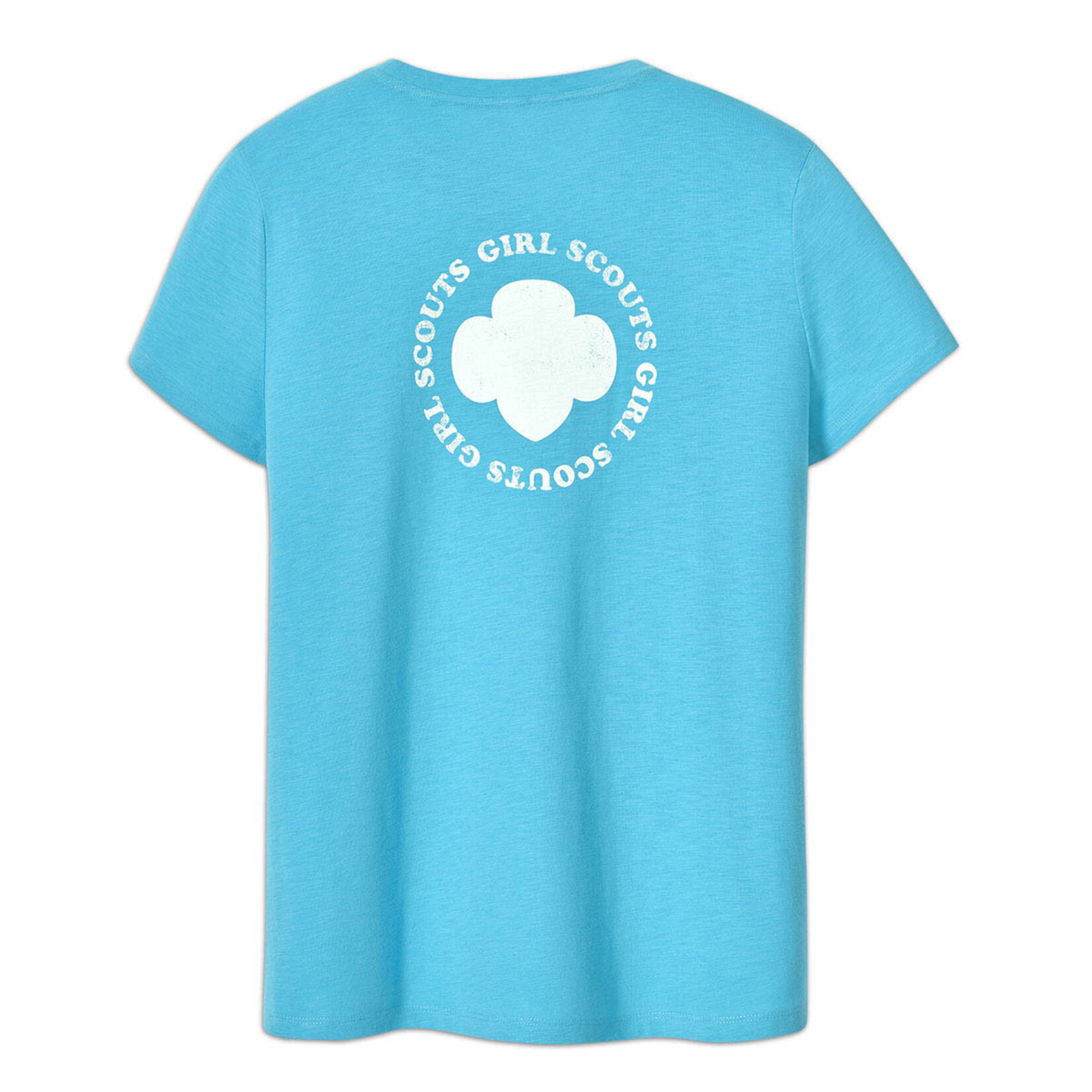 Girl Scout Merchandise Blue Trefoil T-Shirt — Women's