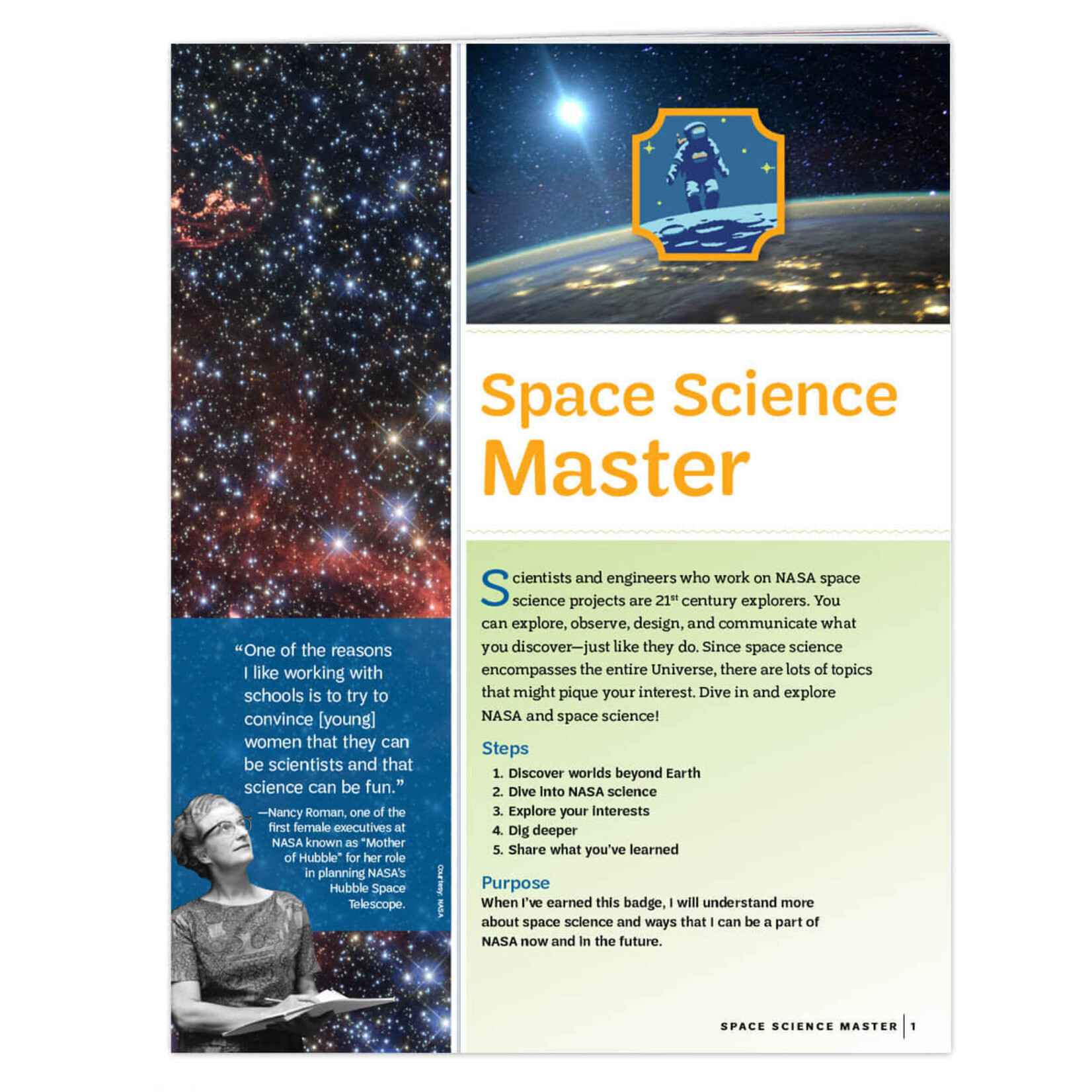 Girl Scout Merchandise Ambassador Space Science Master Badge Requirements