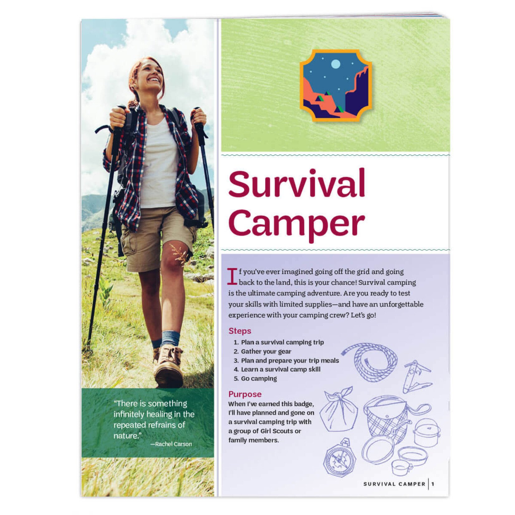 Girl Scout Merchandise Ambassador Survival Camper Badge Requirements