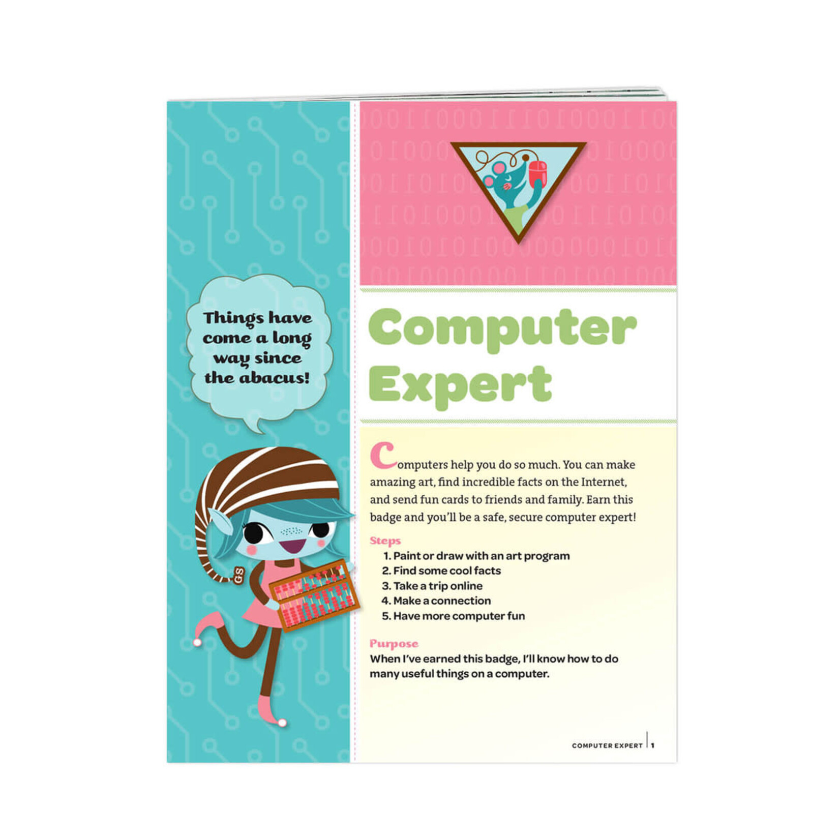 Girl Scout Merchandise Brownie Computer Expert Badge Requirements