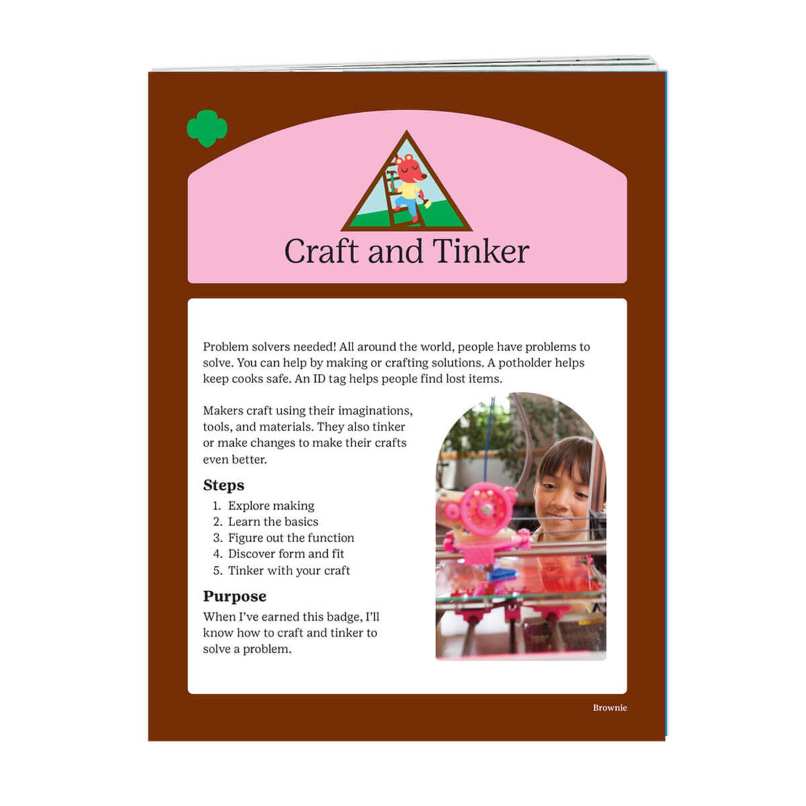 Girl Scout Merchandise Brownie Craft and Tinker Badge Requirements