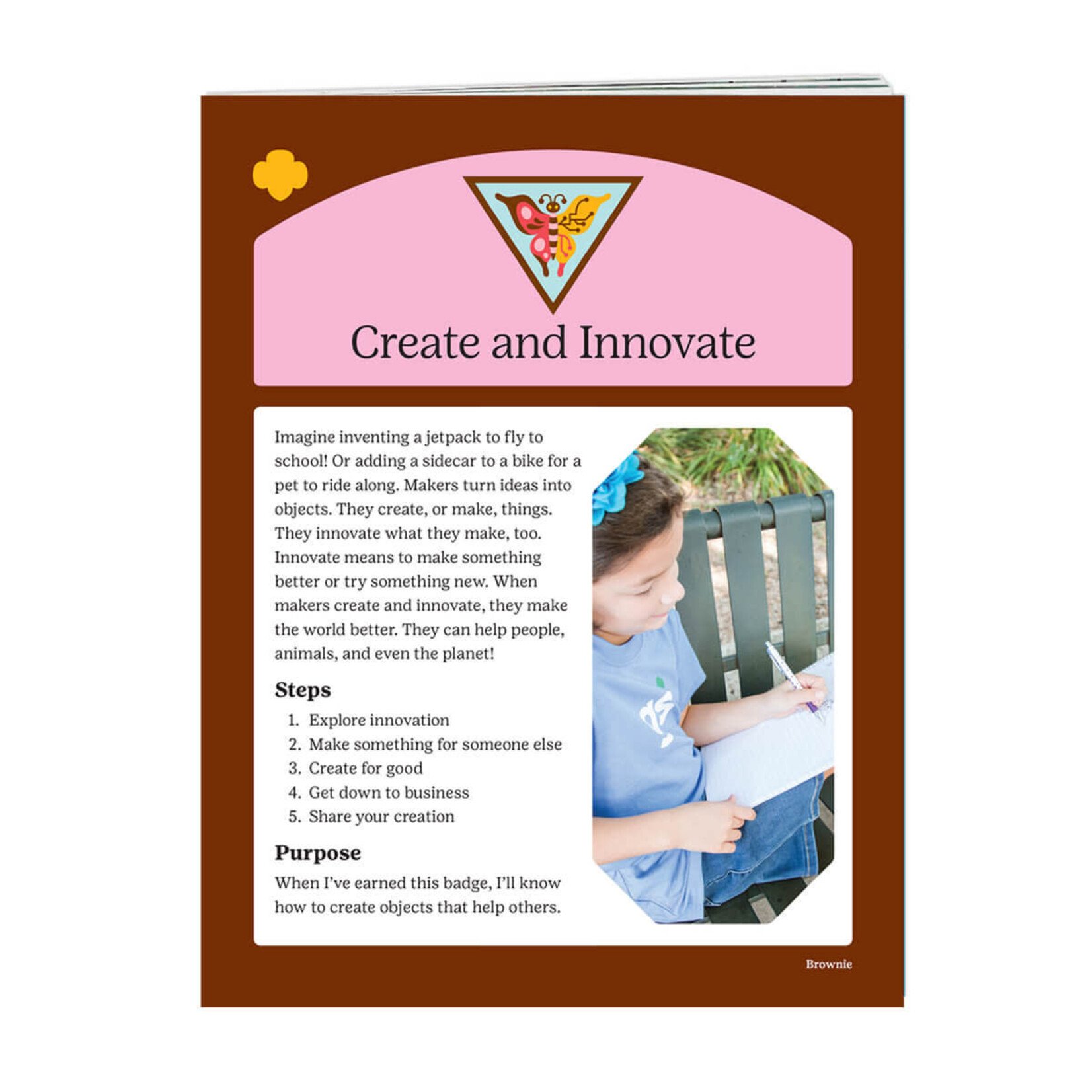 Girl Scout Merchandise Brownie Create and Innovate Badge Requirements