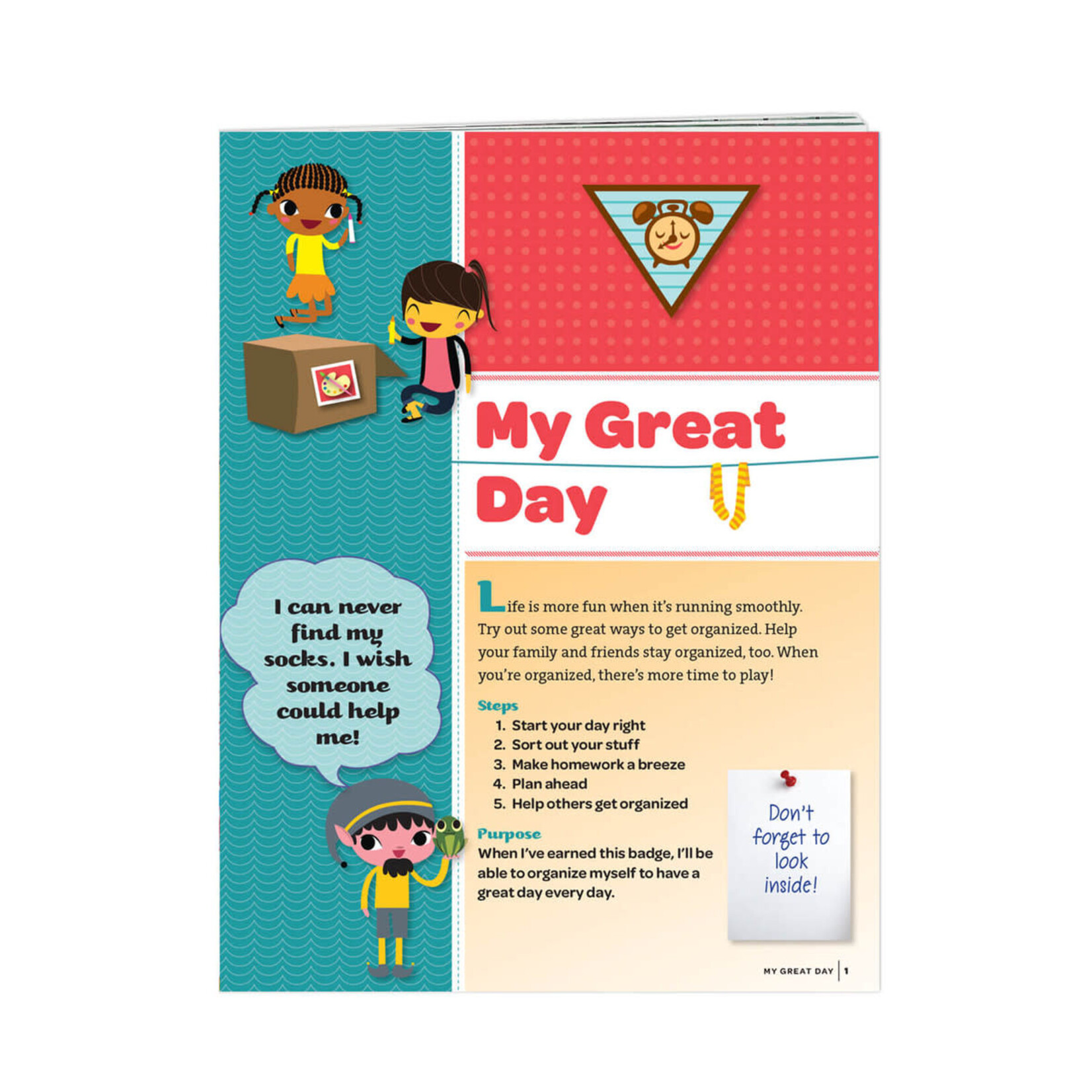 Girl Scout Merchandise Brownie My Great Day Badge Requirements