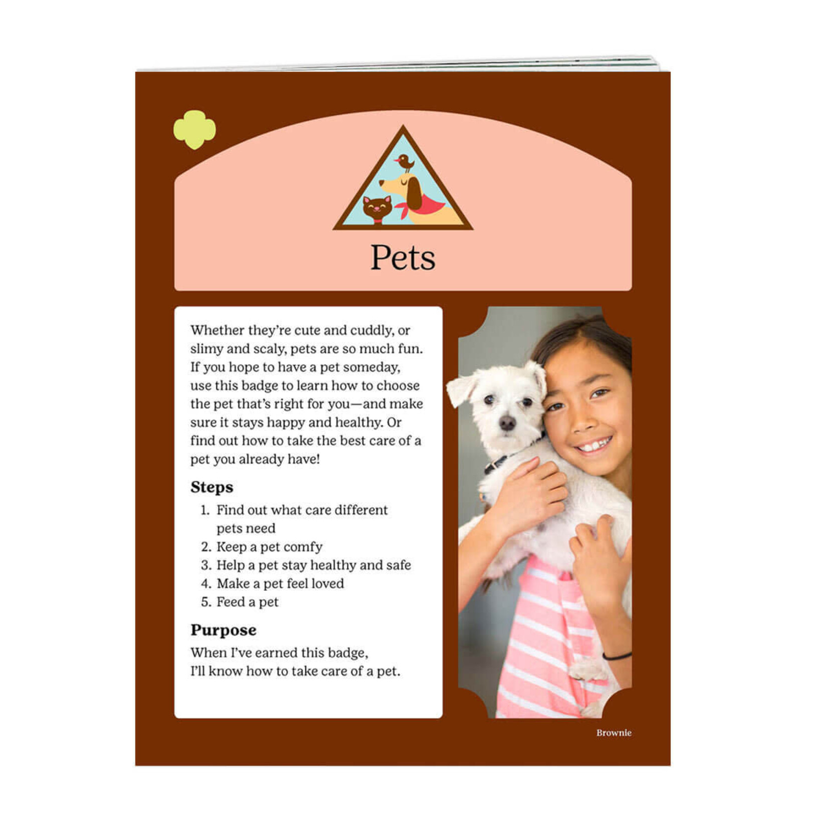 Girl Scout Merchandise Brownie Pets Badge Requirements