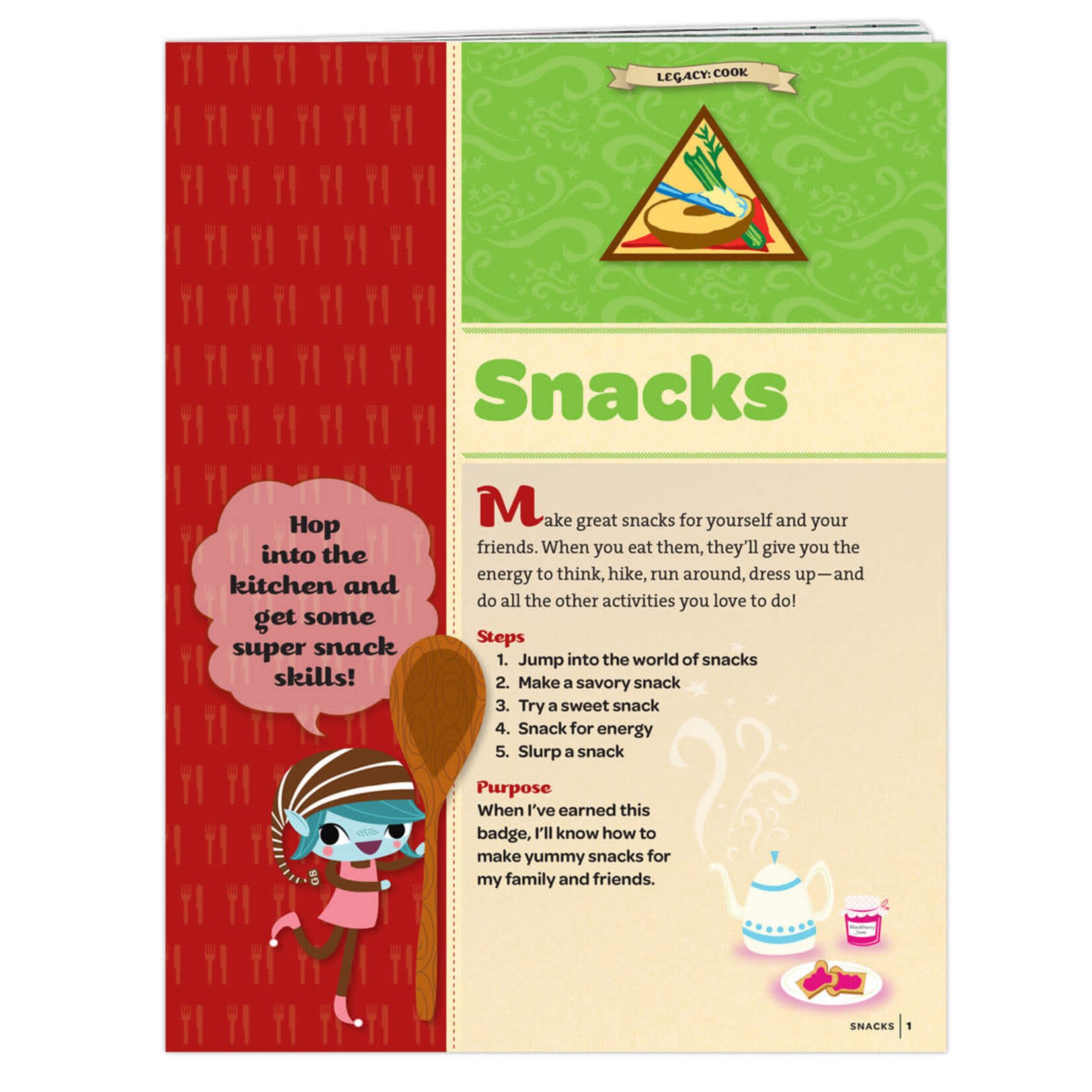 Girl Scout Merchandise Brownie Snacks Badge Requirements