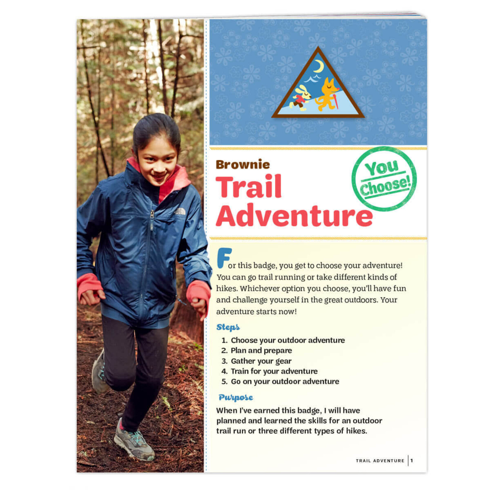 Girl Scout Merchandise Brownie Trail Adventure Badge Requirements