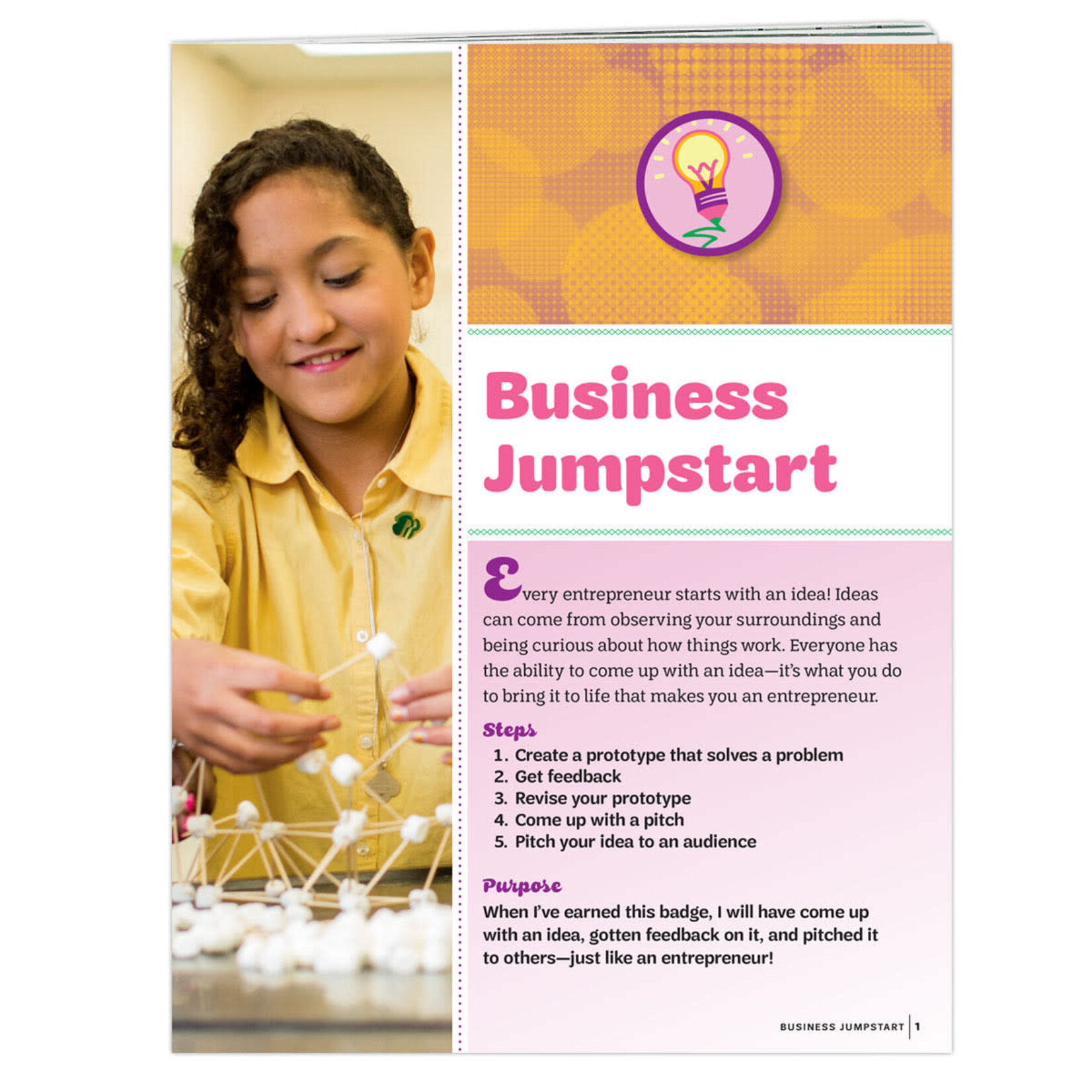 Girl Scout Merchandise Junior Business Jumpstart Badge Requirements