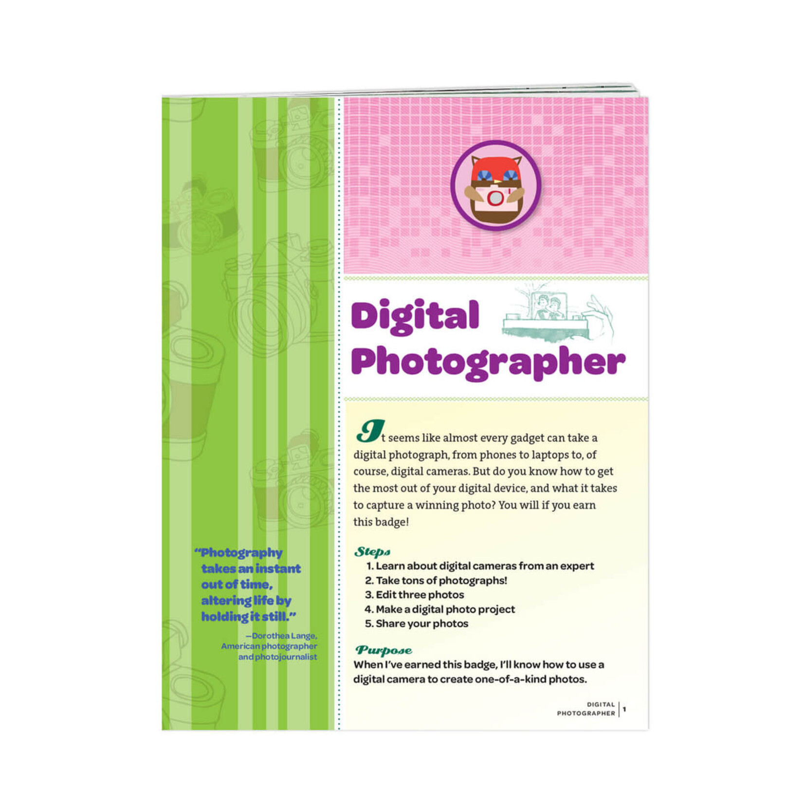 Girl Scout Merchandise Junior Digital Photographer Badge Requirements