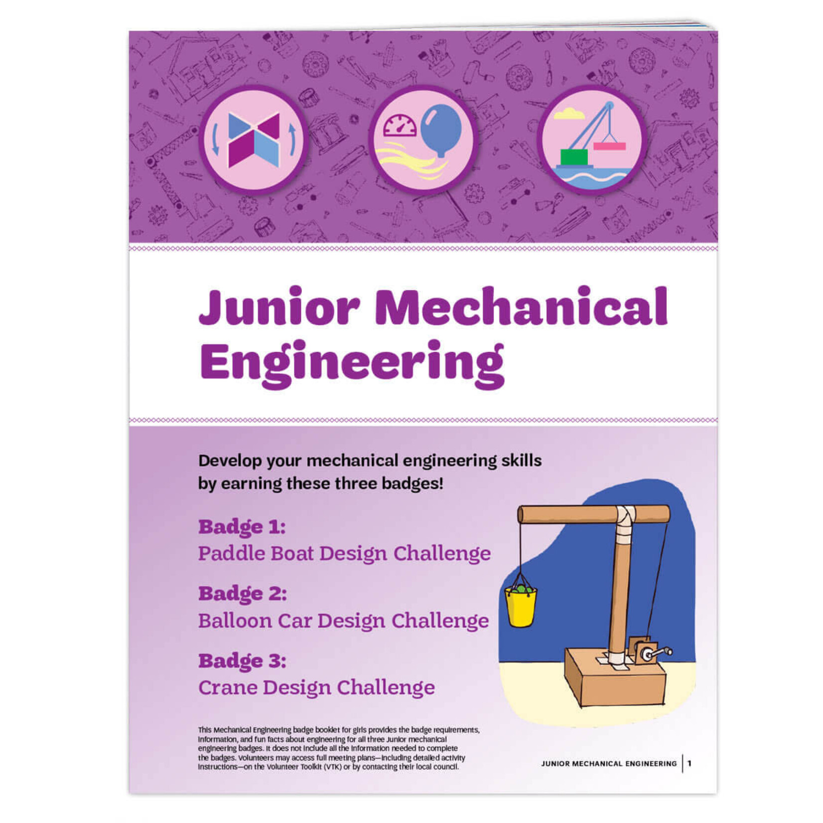 Girl Scout Merchandise Junior Mechanical Engineering Badge Requirements