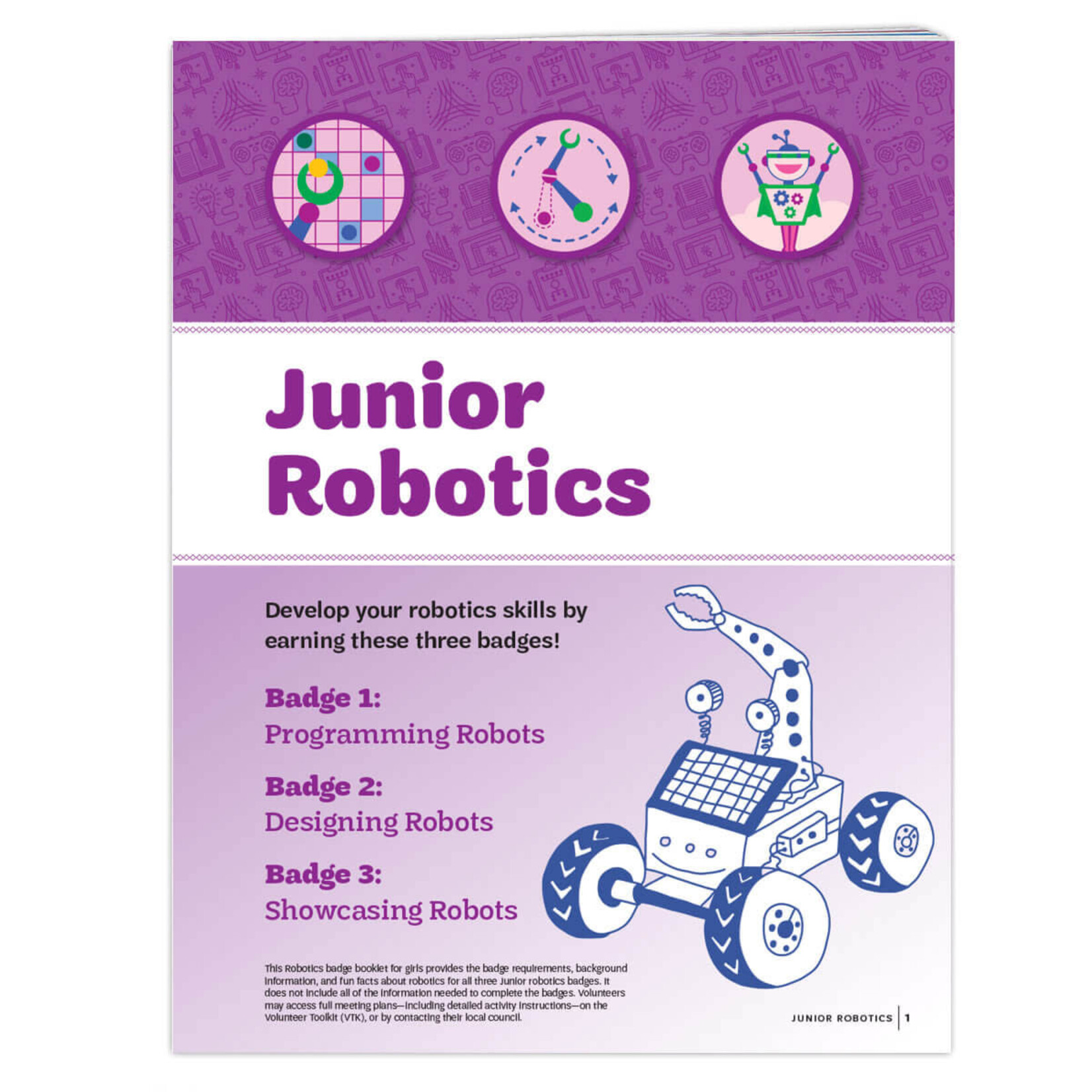 Girl Scout Merchandise Junior Robotics Badge Requirements