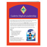 Girl Scout Merchandise Cadette Digital Leadership Badge Requirements