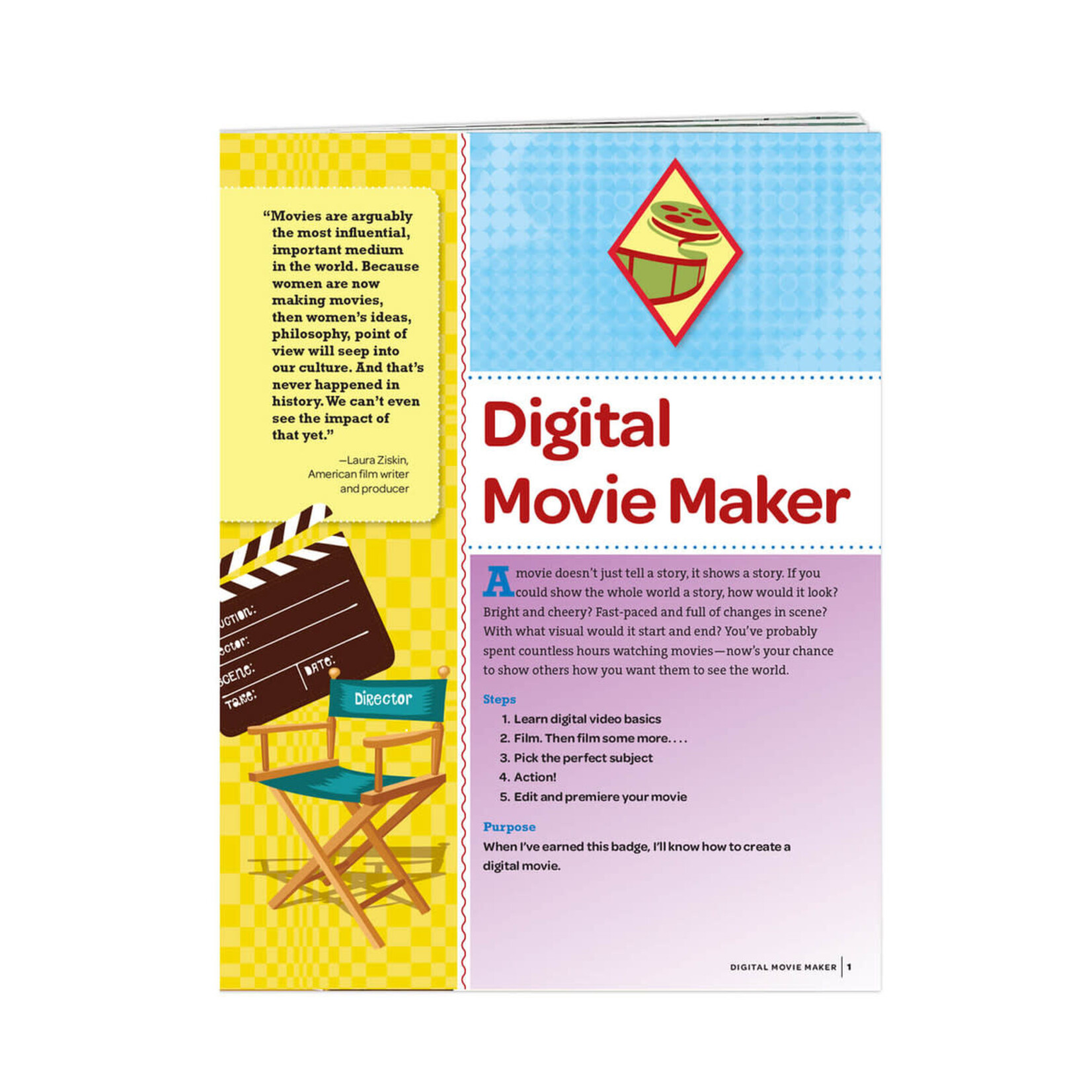 Girl Scout Merchandise Cadette Digital Movie Badge Requirements