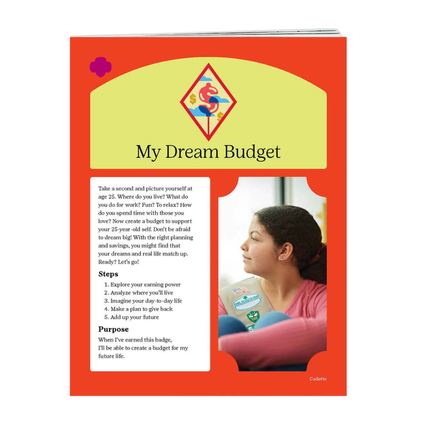 Girl Scout Merchandise Cadette My Dream Budget Badge Requirements