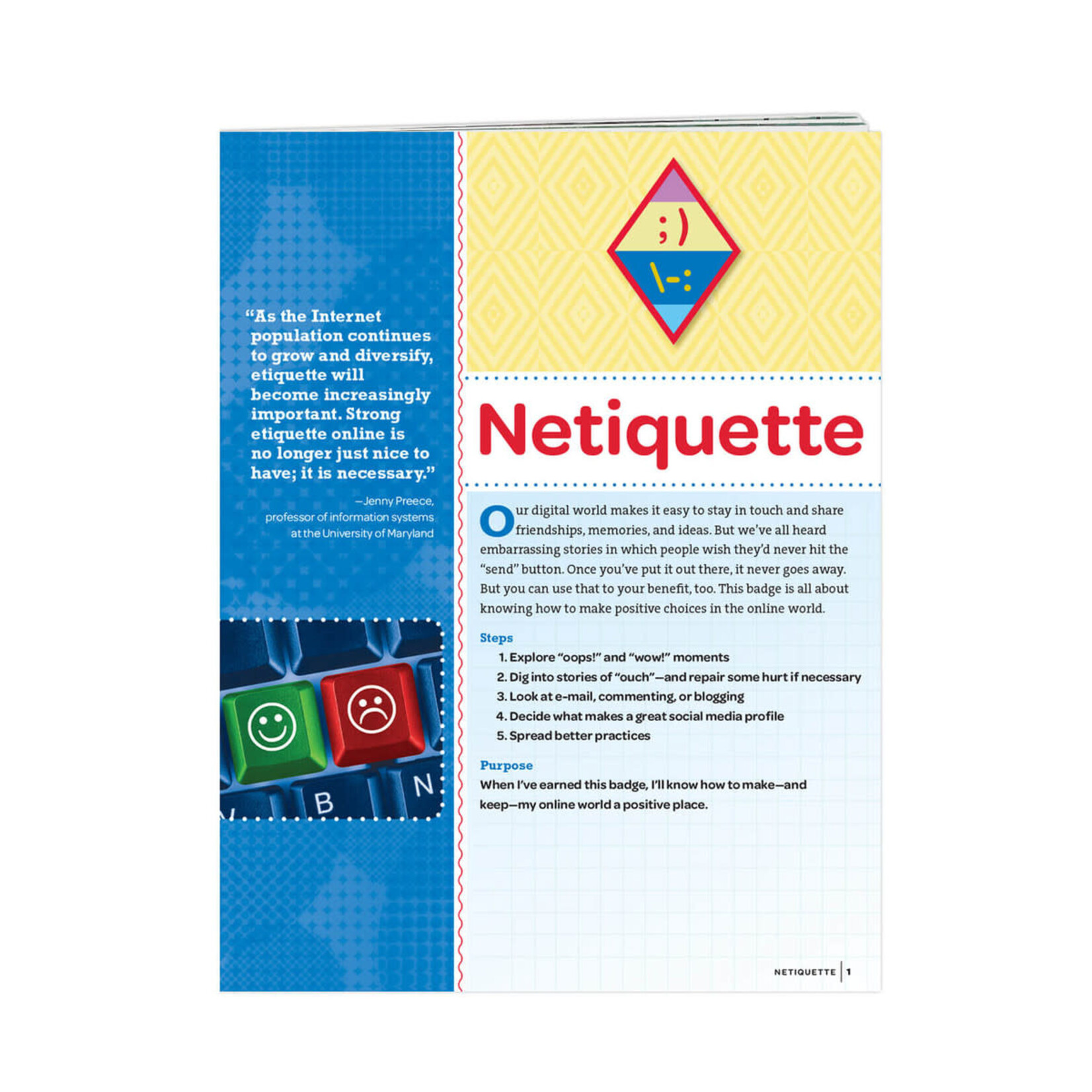 Girl Scout Merchandise Cadette Netiquette Badge Requirements