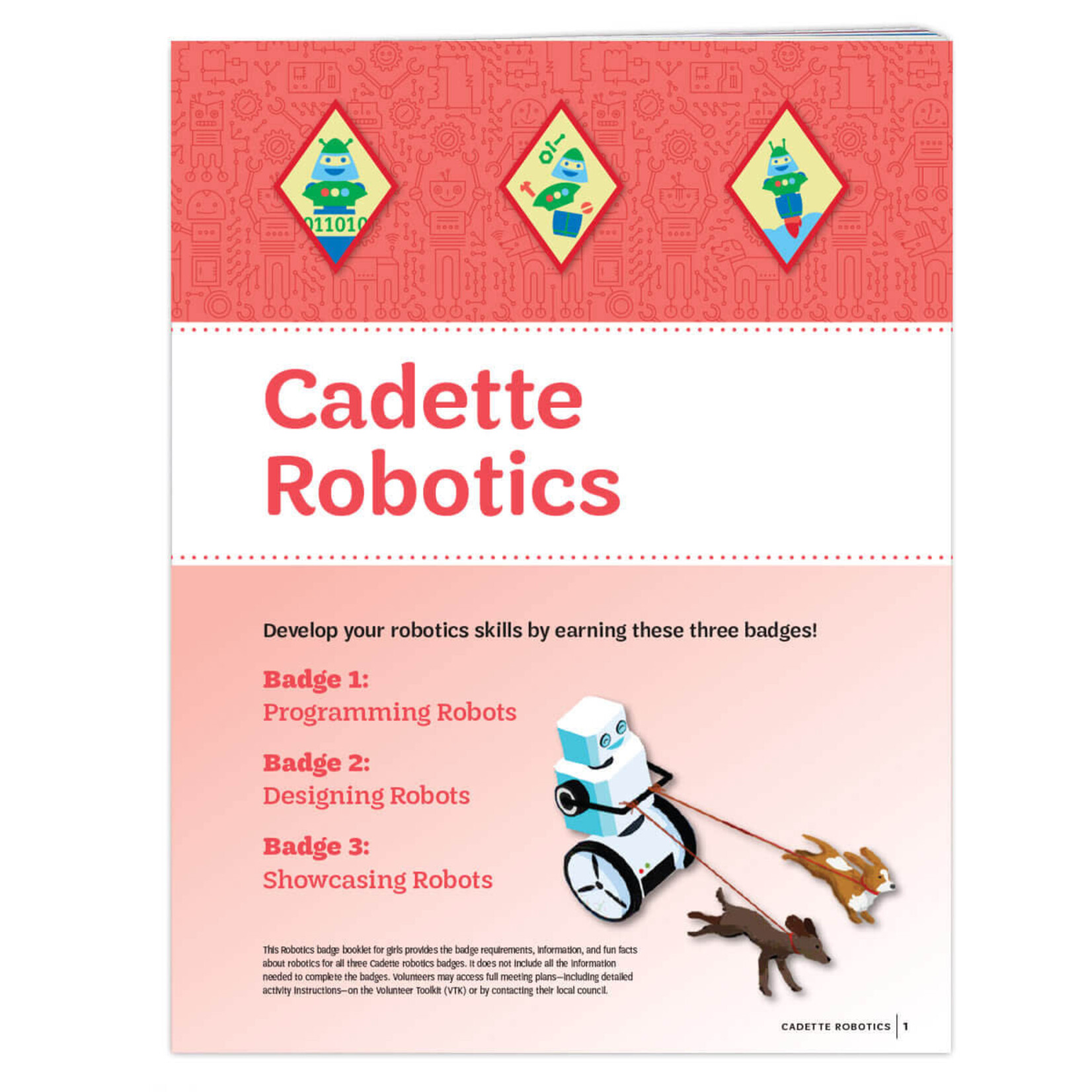 Girl Scout Merchandise Cadette Robotics Badge Requirements