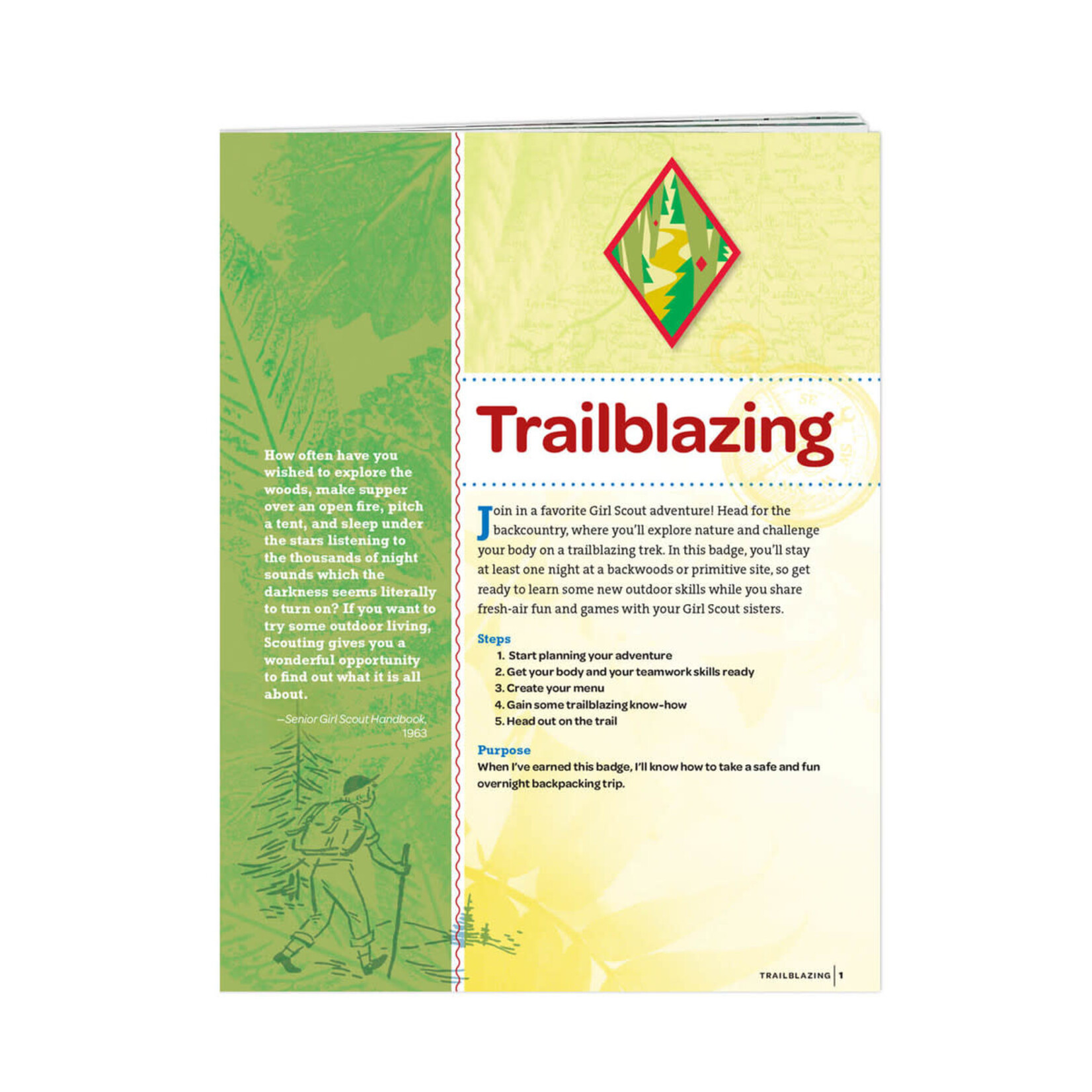 Girl Scout Merchandise Cadette Trailblazing Badge Requirements