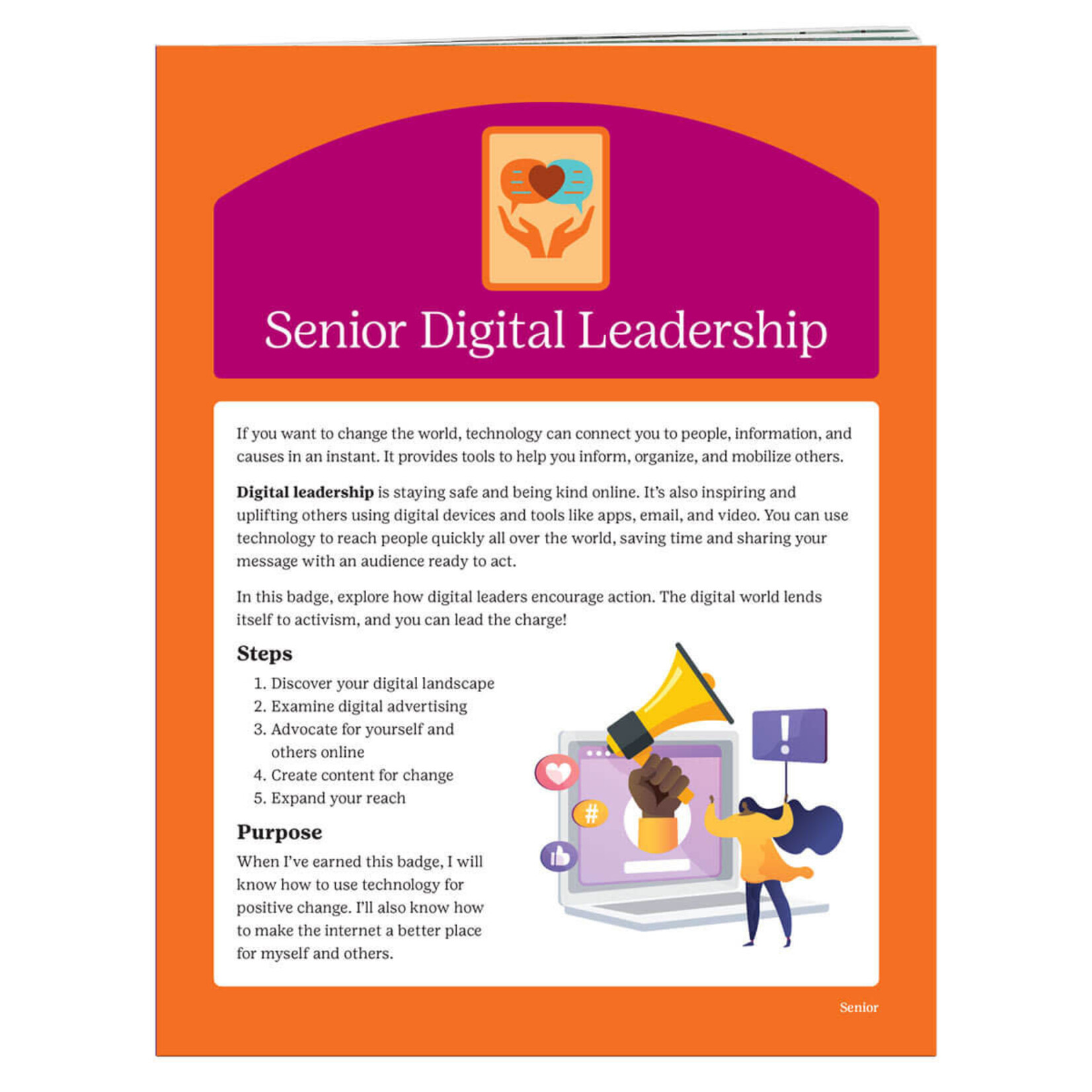 Girl Scout Merchandise Senior Digital Leadership Badge Requirements