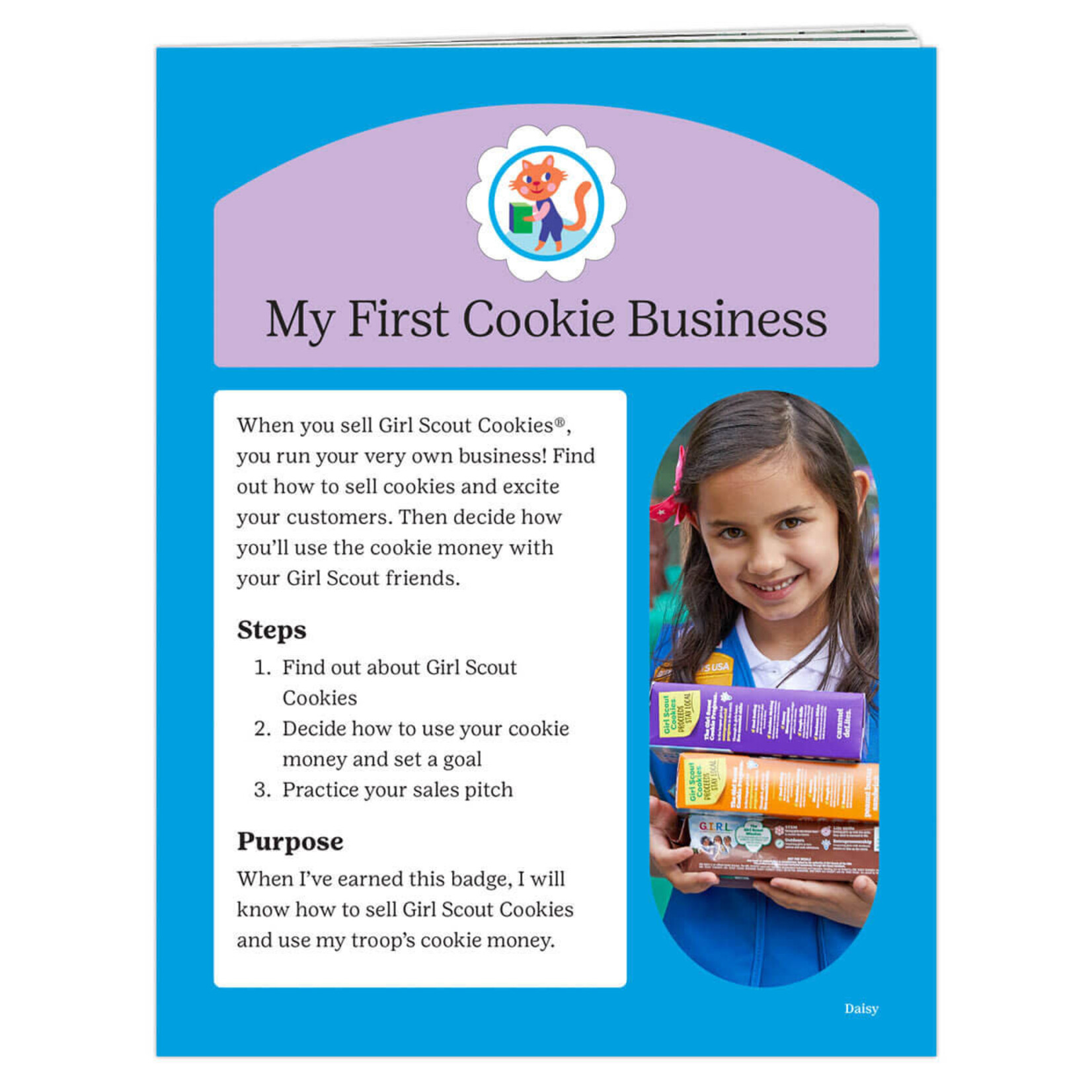 Girl Scout Merchandise Daisy My First Cookie Business Badge Requirements