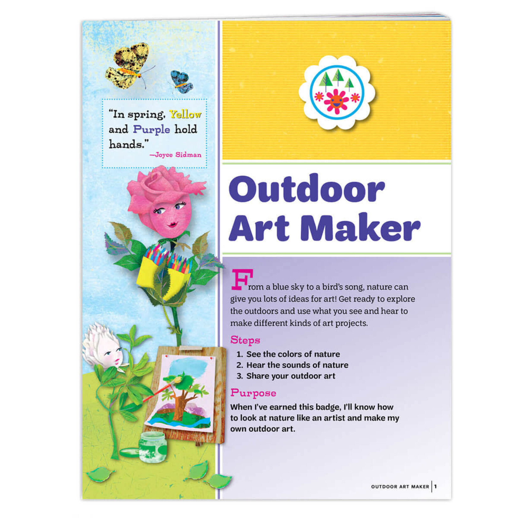 Girl Scout Merchandise Daisy Outdoor Art Maker Badge Requirements