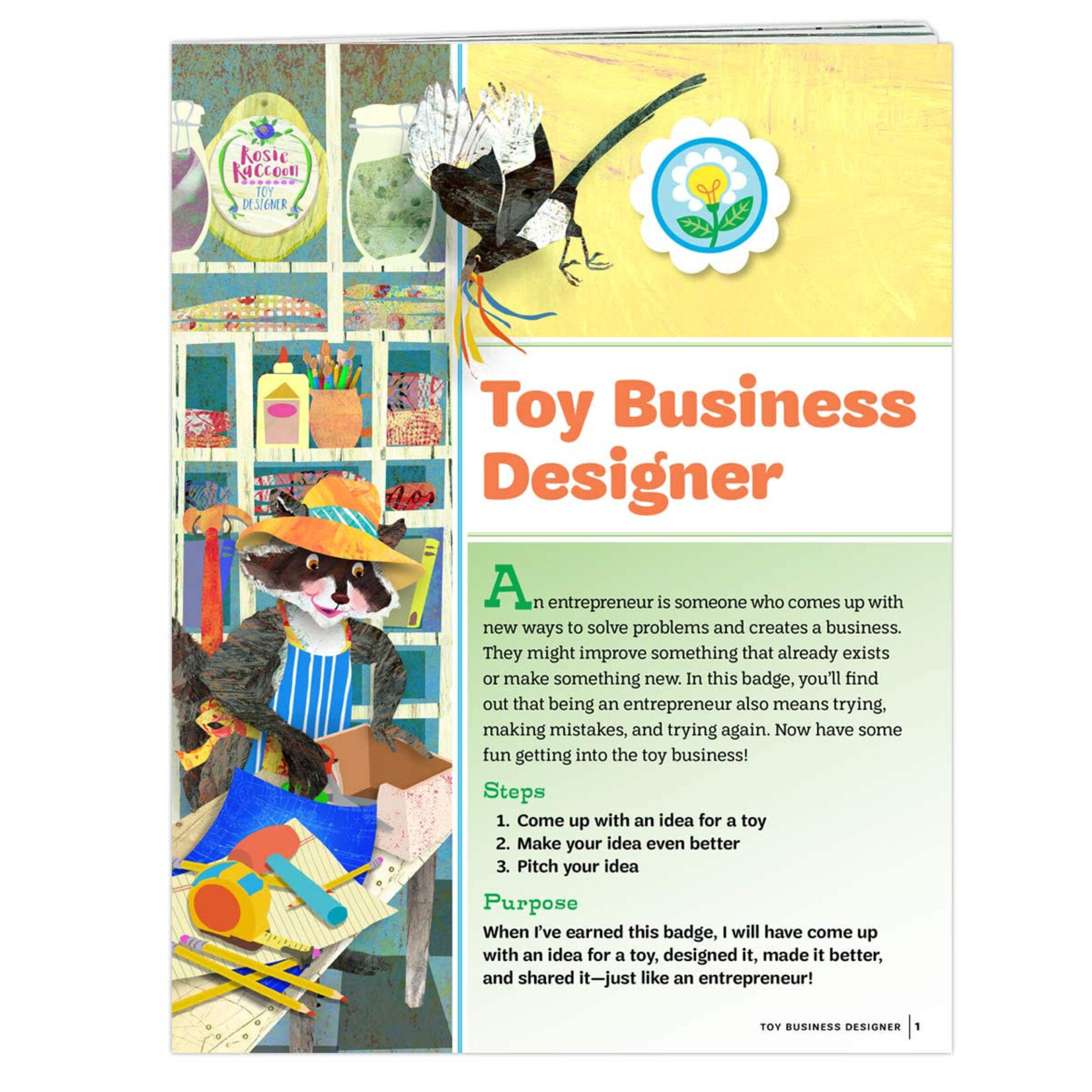 Girl Scout Merchandise Daisy Toy Business Designer Badge Requirements