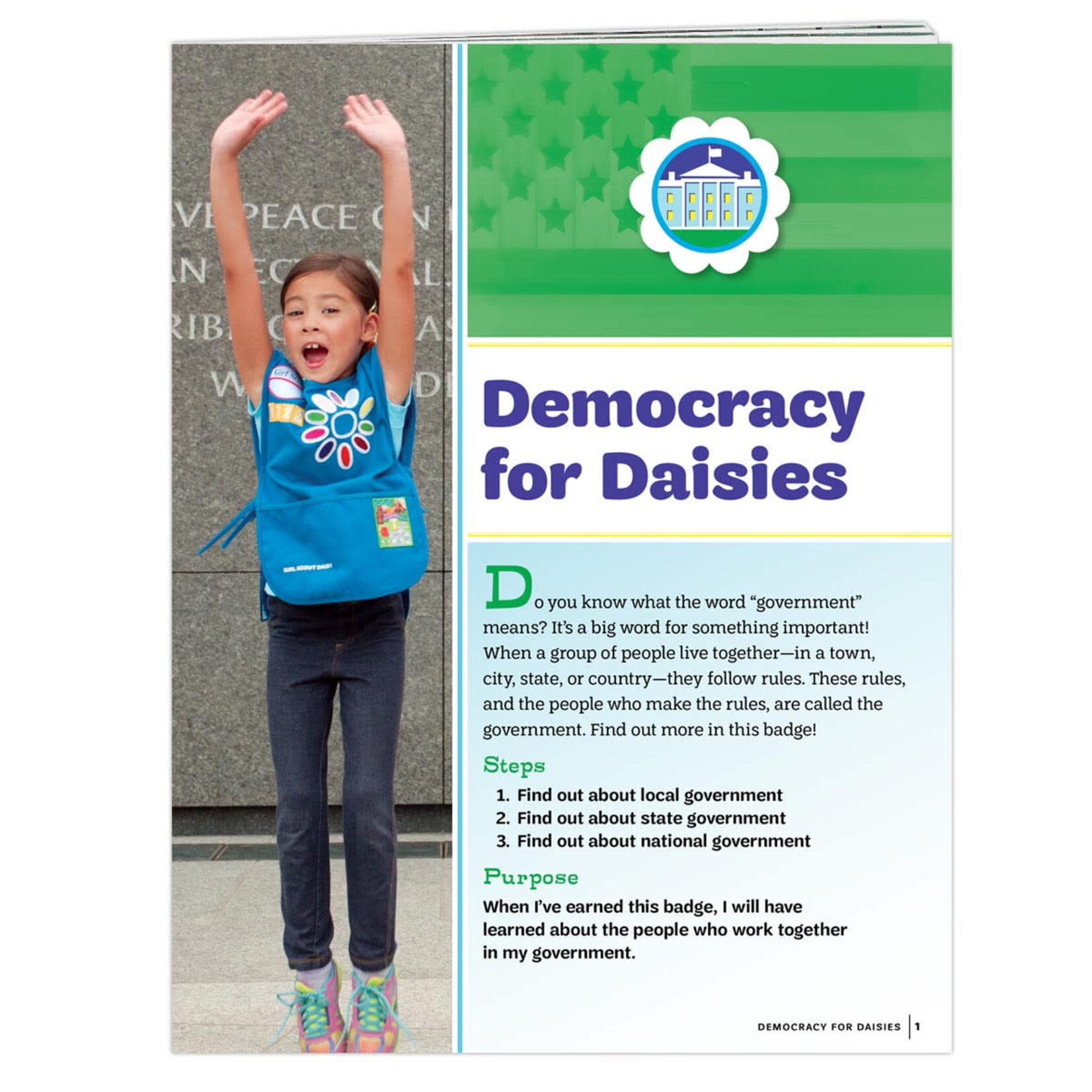 Girl Scout Merchandise Democracy for Daisies Badge Requirements