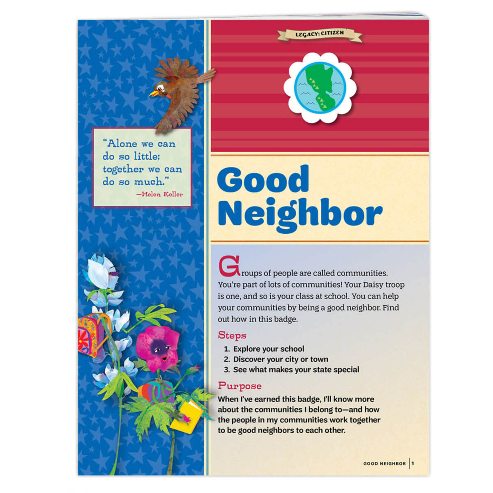 Girl Scout Merchandise Daisy Good Neighbor Badge Requirement