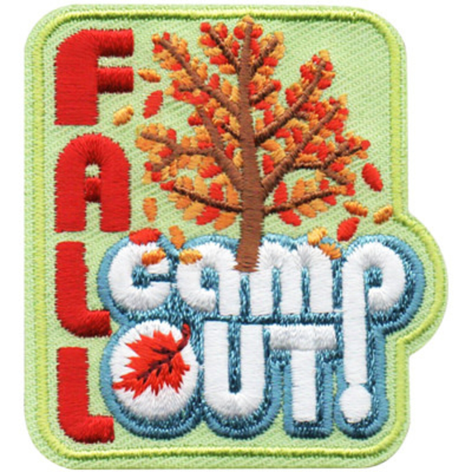 advantage Screen Printing and Emblem Fall Campout Fun Patch