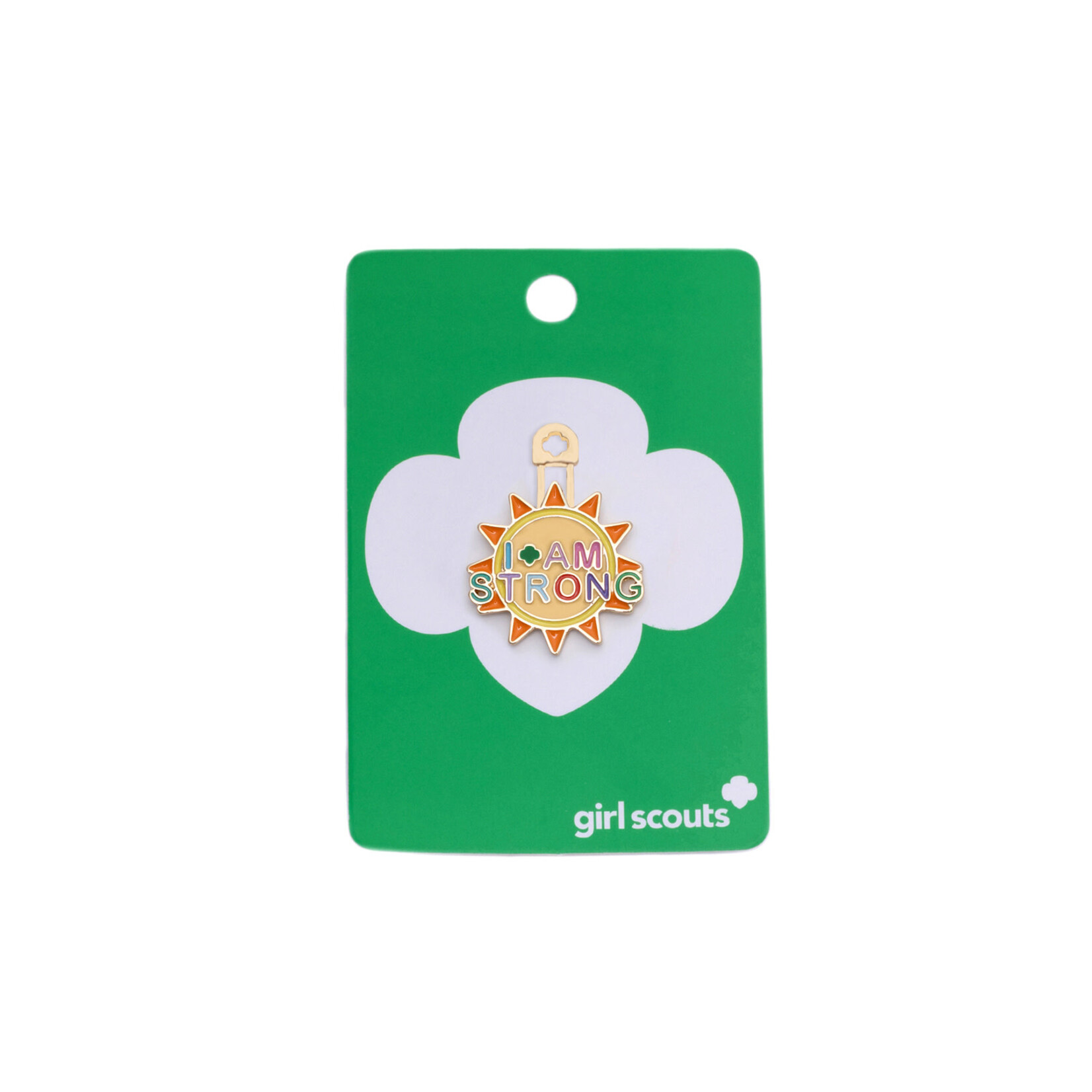 Girl Scout Merchandise Personal Pin I Am Strong