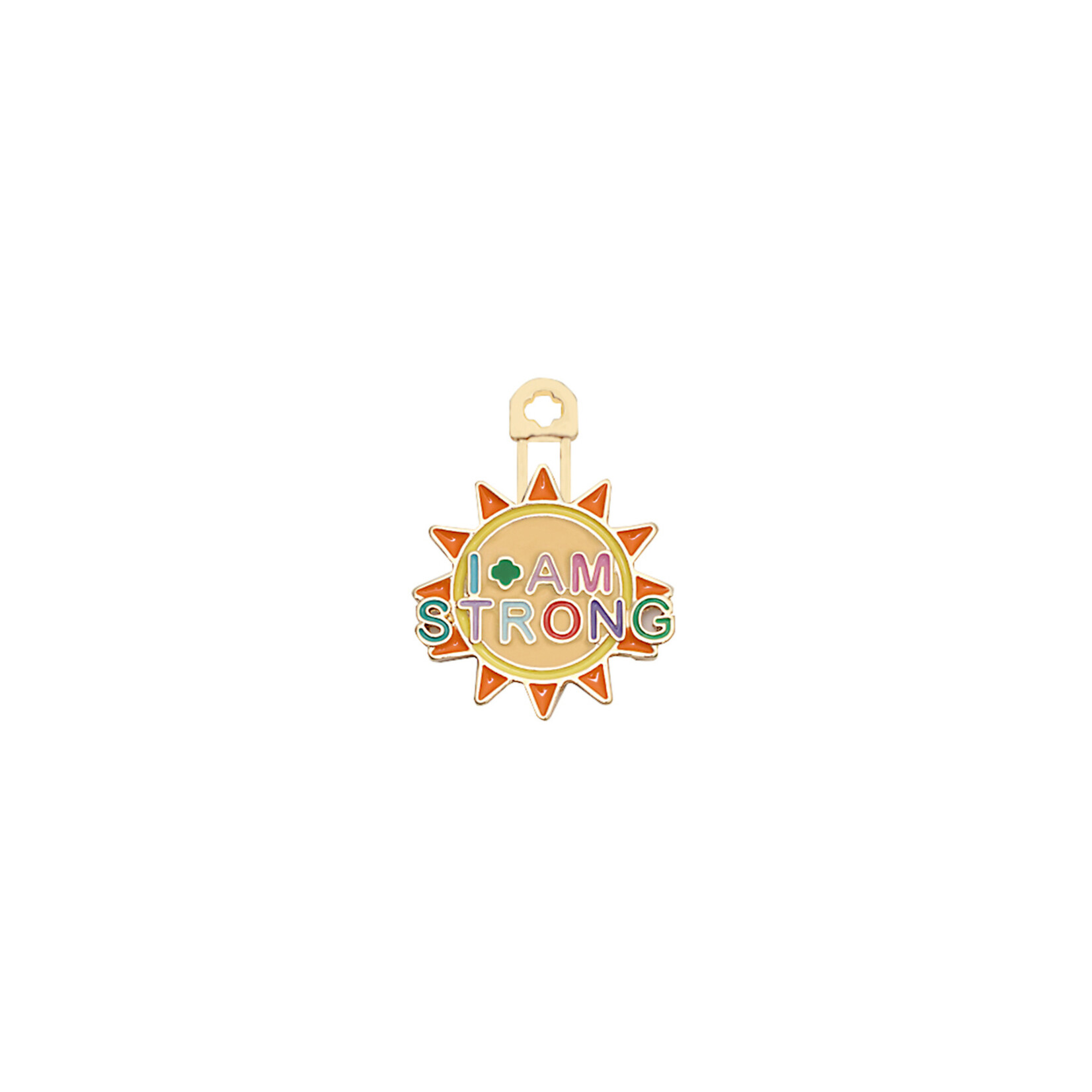 Girl Scout Merchandise Personal Pin I Am Strong