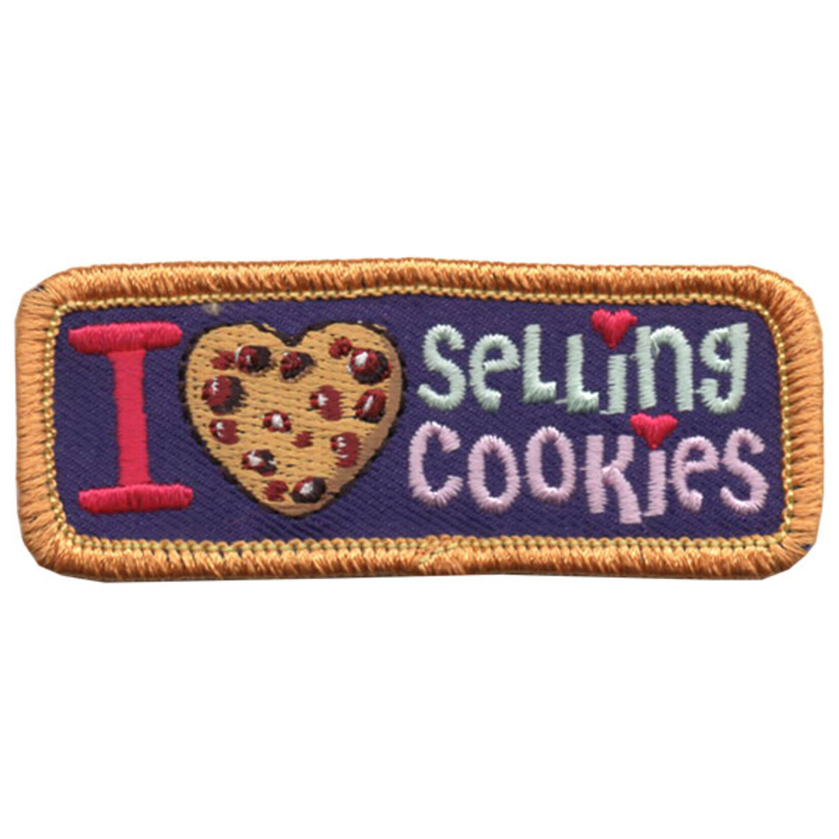 advantage Screen Printing and Emblem I Love Selling Cookies Fun Patch