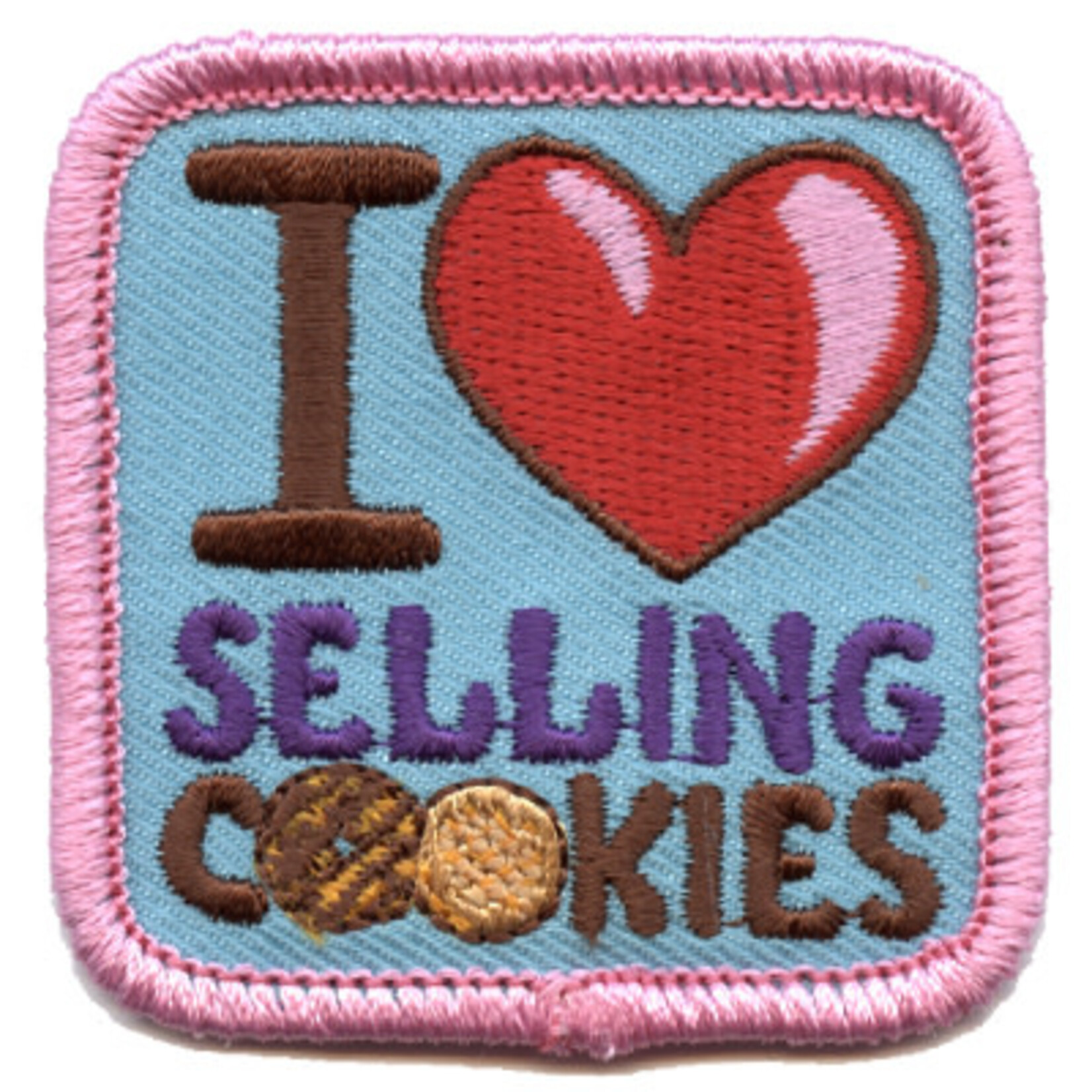 advantage Screen Printing and Emblem I Heart Selling Cookies Fun Patch