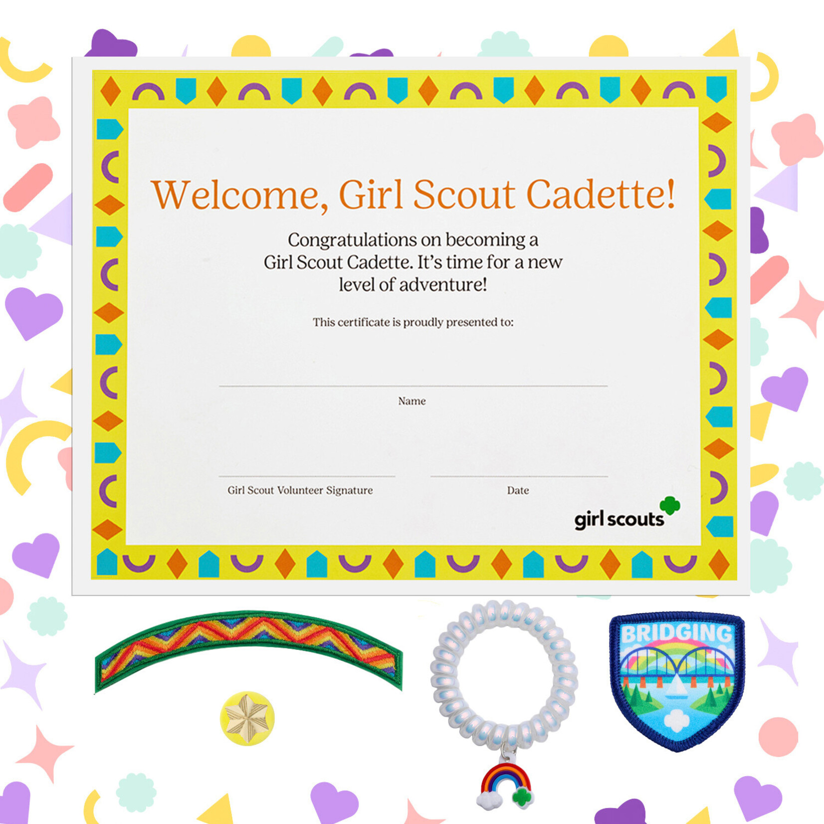 Girl Scout Merchandise Bridge to Cadette Kit