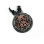 Anju Anju Pewter Happy Camper Necklace