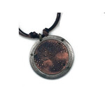 Anju Anju Pewter Tree of Life Round  Necklace