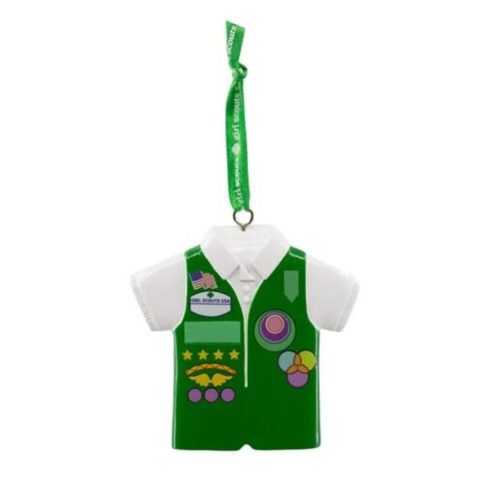 Girl Scout Merchandise GIRL SCOUT VEST ORNAMENT GREEN