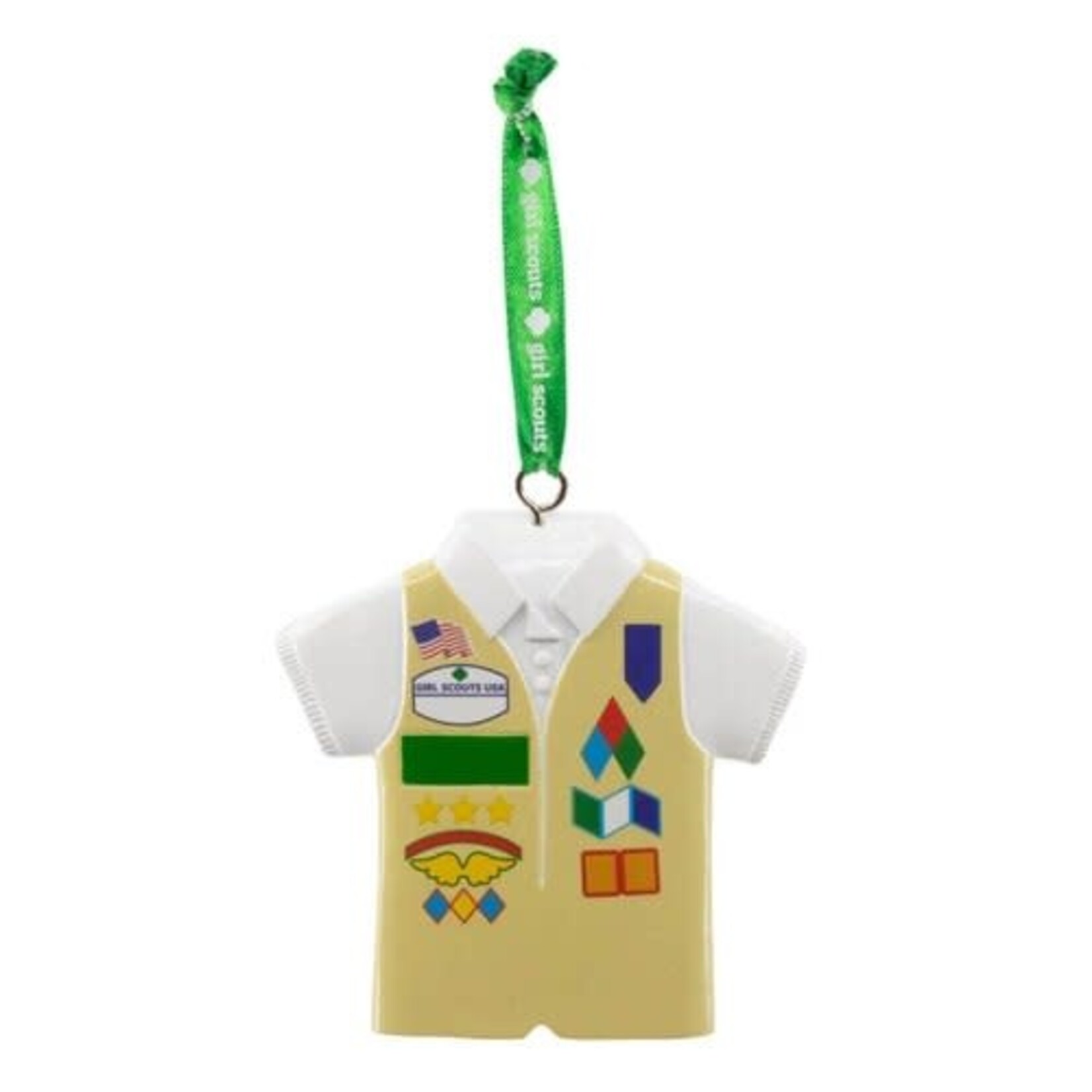 Girl Scout Merchandise GIRL SCOUT VEST ORNAMENT KHAKI