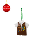 Girl Scout Merchandise Brownie Vest Brown Ornament