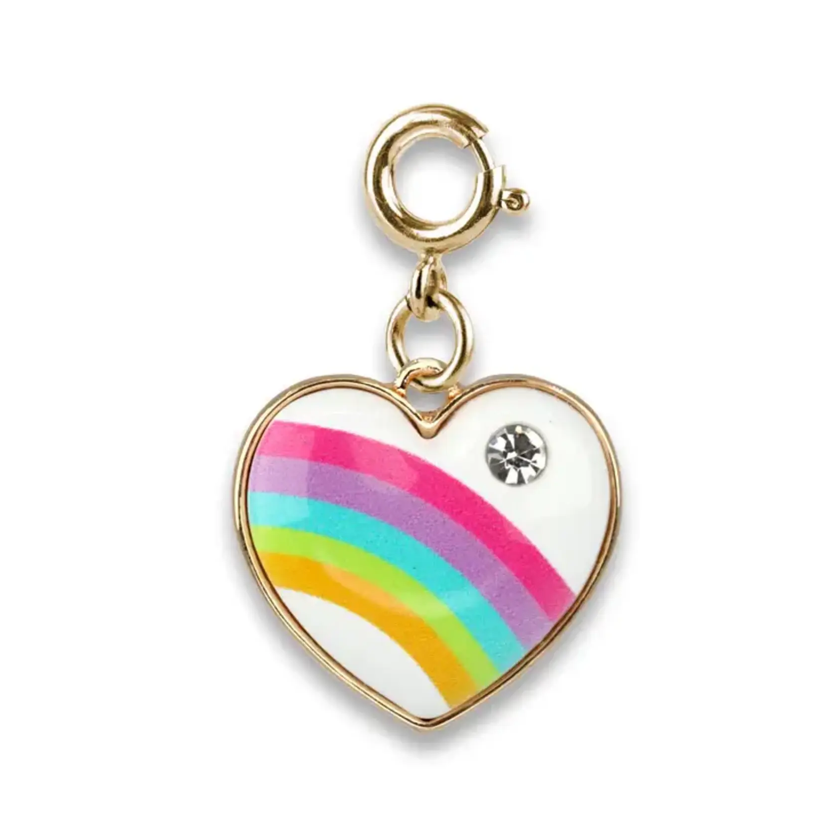 Charm It Charm It! Puffed Rainbow Heart Charm
