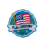 Girl Scout Merchandise Flag Ceremony Iron-On Patch