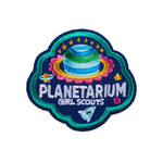 Girl Scout Merchandise Planetarium Iron-On Patch  Item: 59007