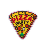 Girl Scout Merchandise Pizza Party Slice Iron-On Patch