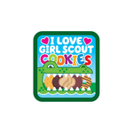 Girl Scout Merchandise I Love Girl Scout Cookies Sew On Fun Patch