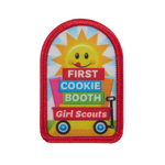 Girl Scout Merchandise First Cookie Booth Wagon Sew-On Patch