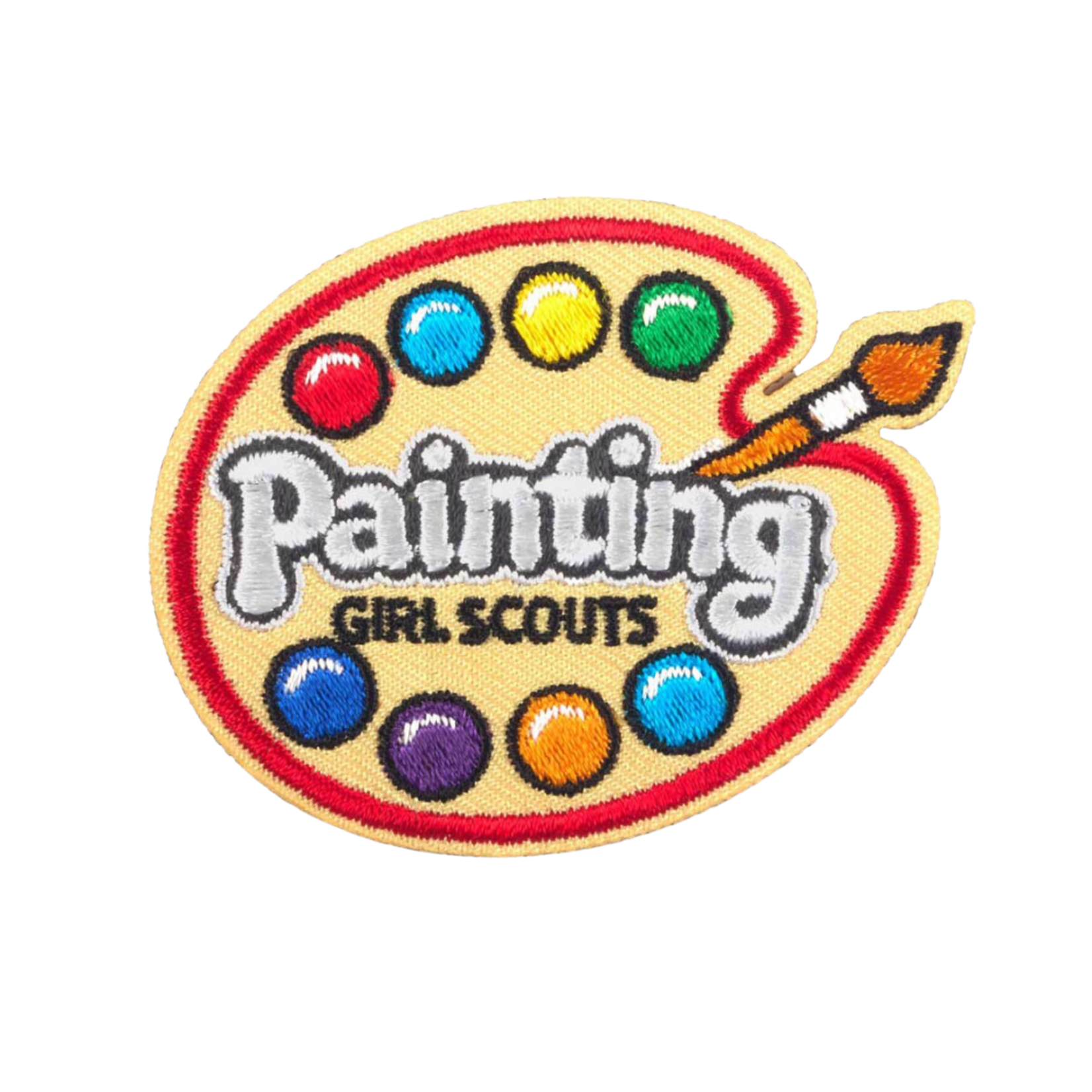 Girl Scout Merchandise Painting Palette Fun Patch