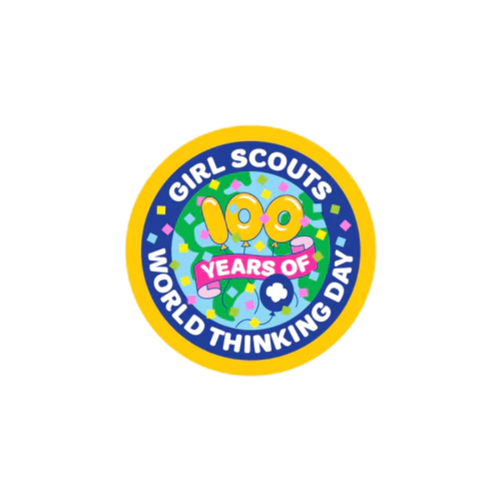 Girl Scout Merchandise WORLD THINKING DAY 100 YEARS FUN PATCH 2026