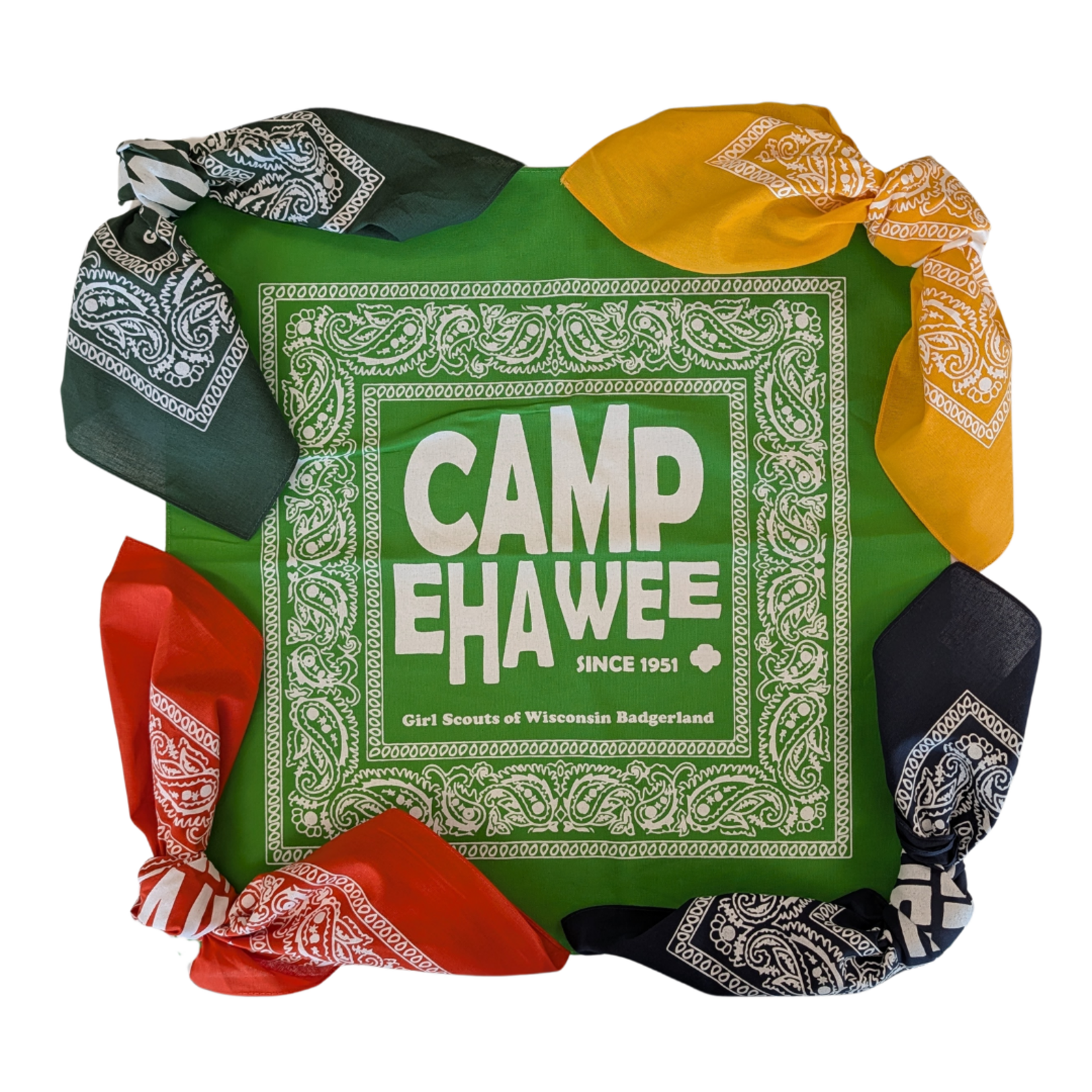 Outfit Your Logo Camp Ehawee Paisley Bandana