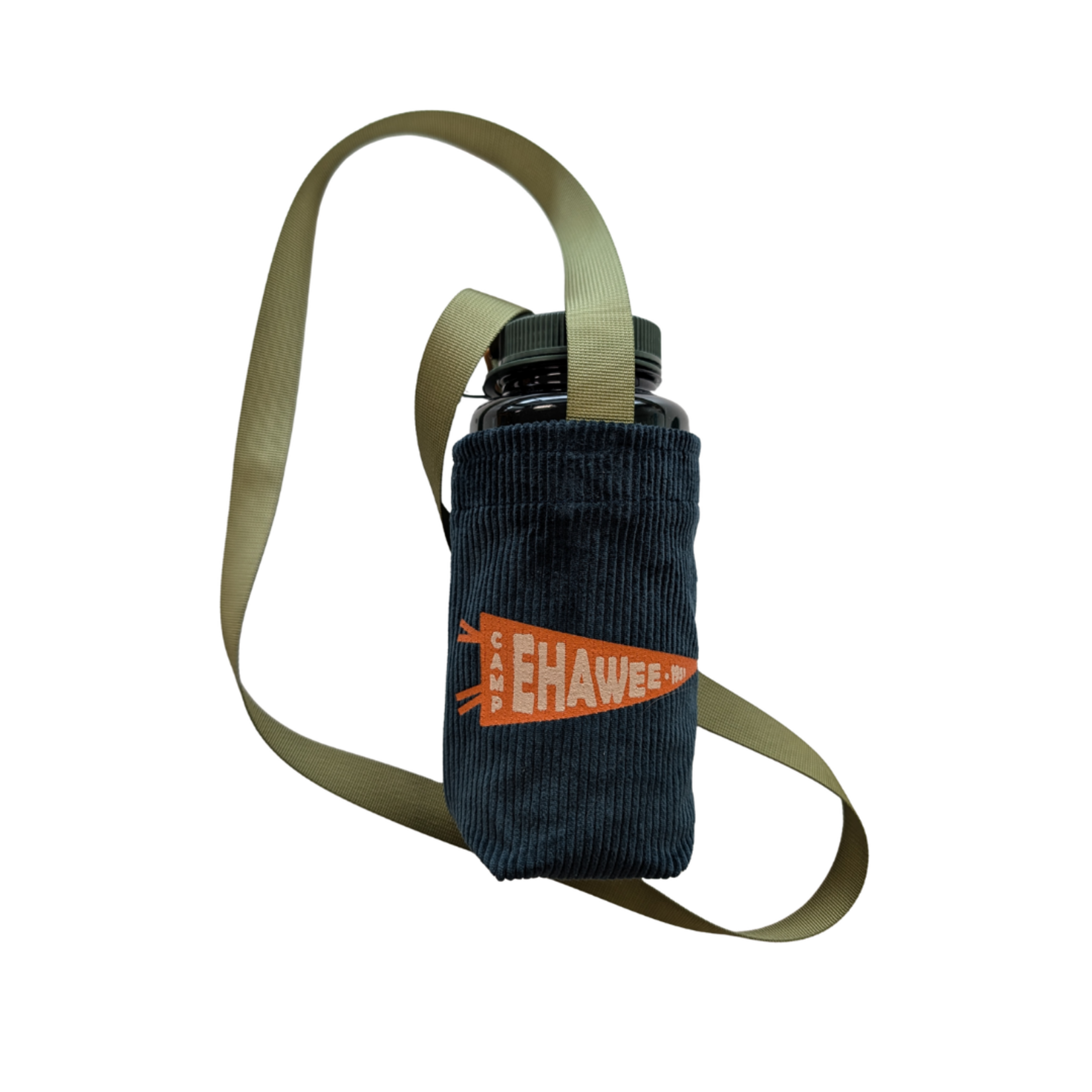 Outfit Your Logo 2026 Camp Ehawee Corduroy Sling Water Bottle Holder
