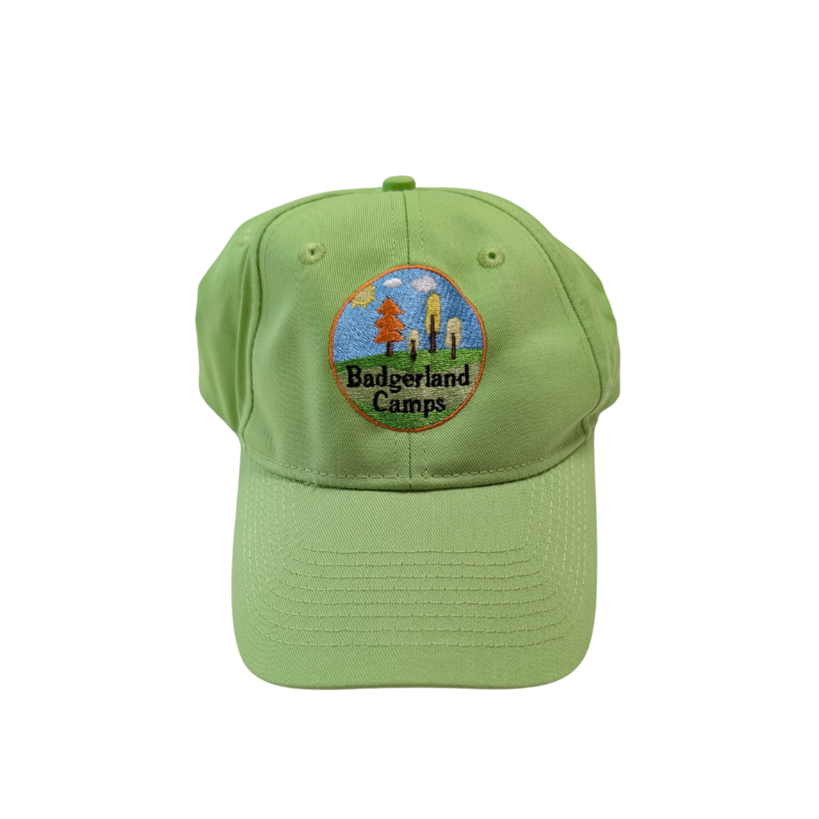 Council Own Lime Green Badgerland Camps Baseball Hat